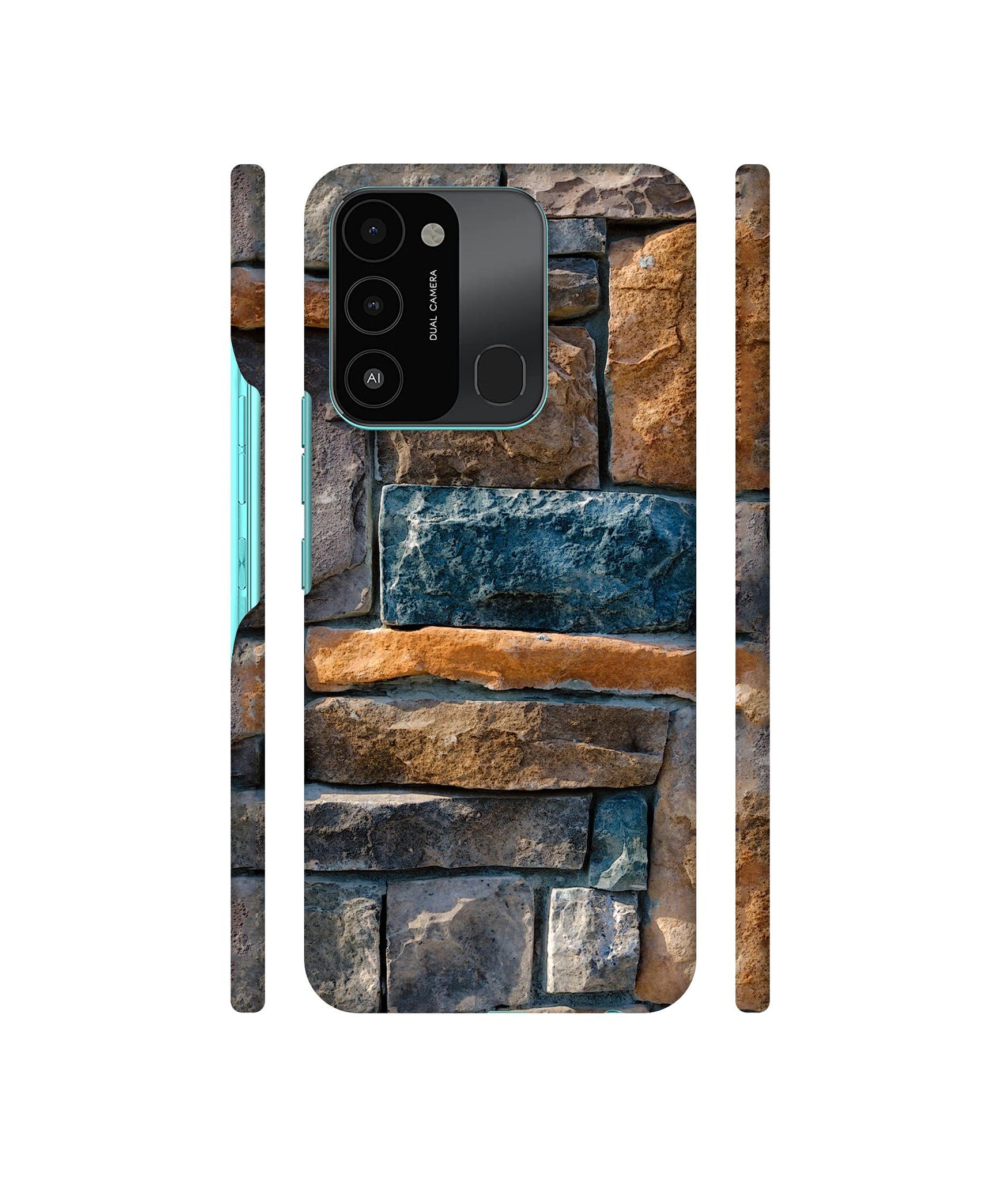 Decorative Stone Cladding Designer Hard Back Cover for Tecno Spark 8C