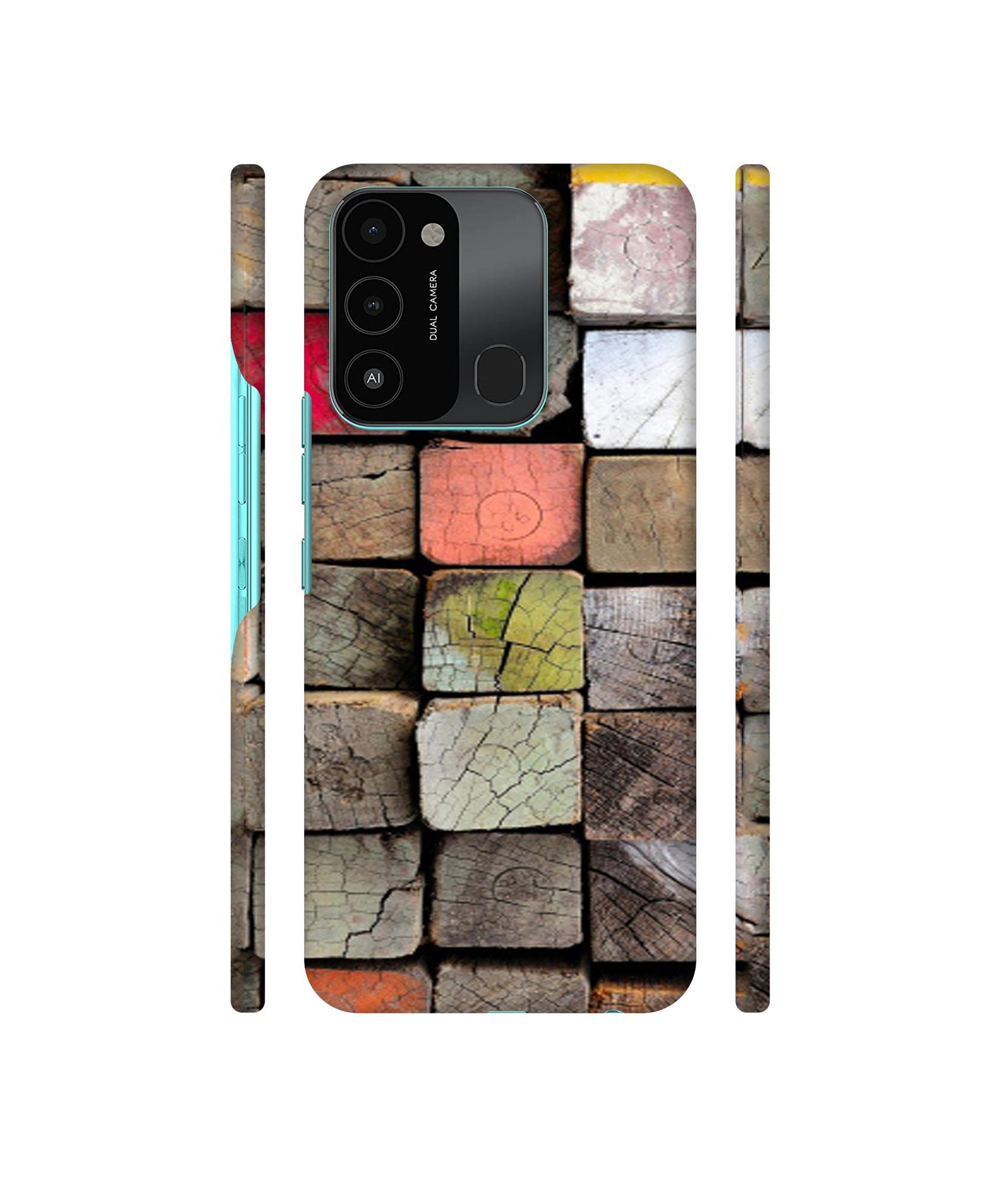 Wood Lumber Paint Designer Hard Back Cover for Tecno Spark 8C