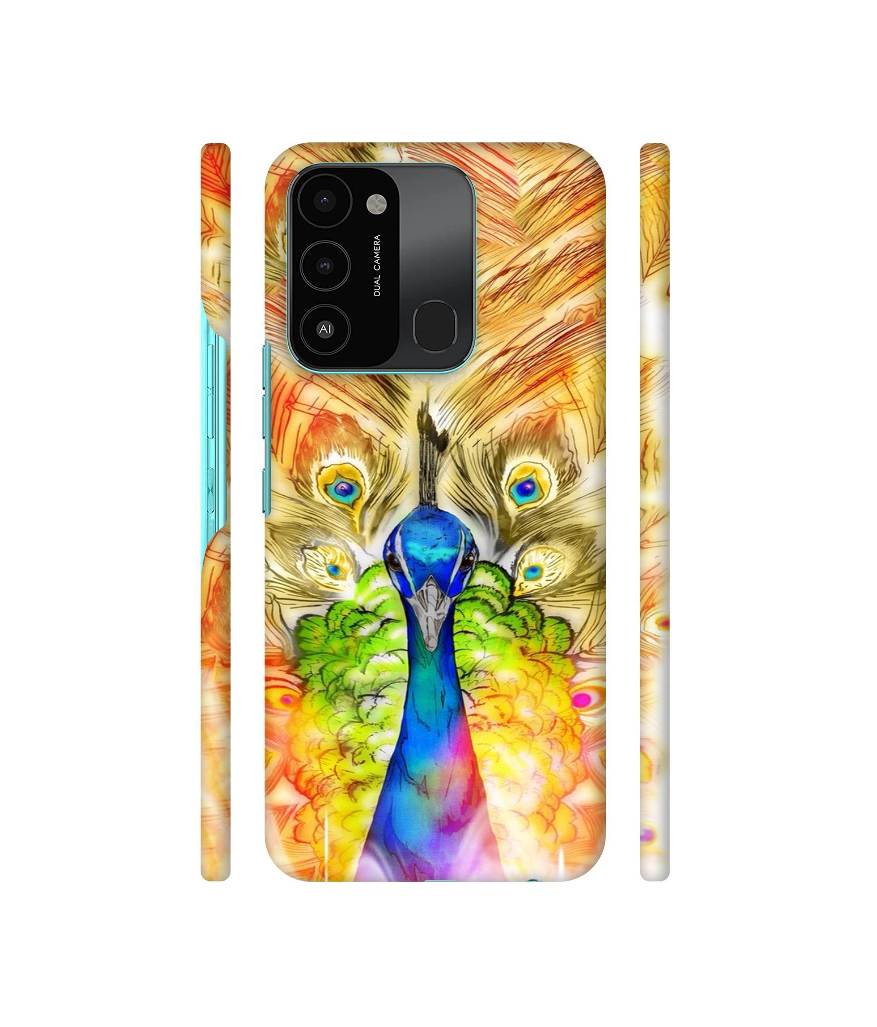 Colorful Joy Pattern Designer Hard Back Cover for Tecno Spark 8C