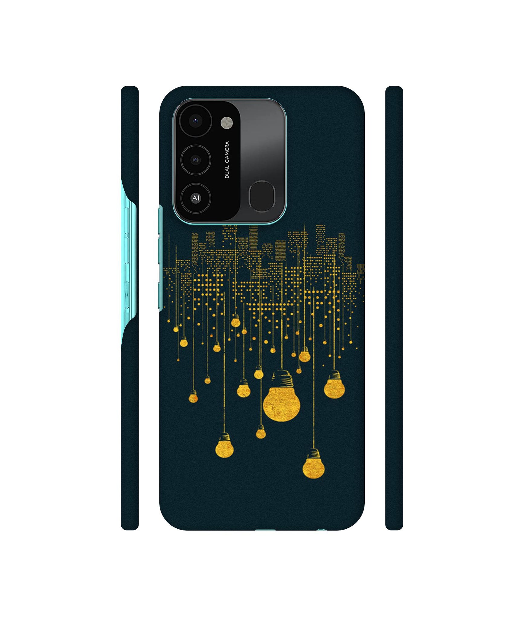 City Light Pattern Designer Hard Back Cover for Tecno Spark 8C