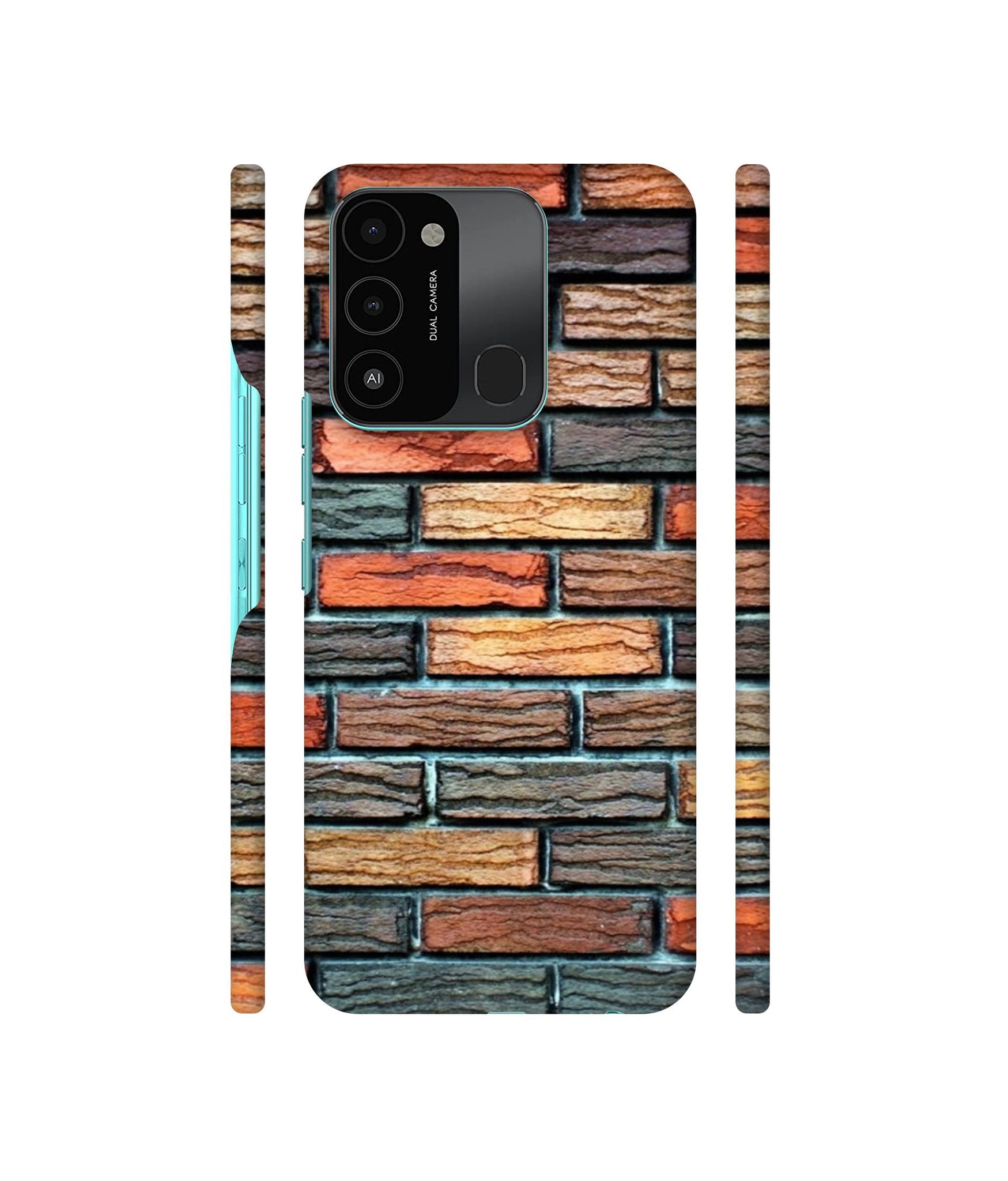 Brick Wall Designer Hard Back Cover for Tecno Spark 8C