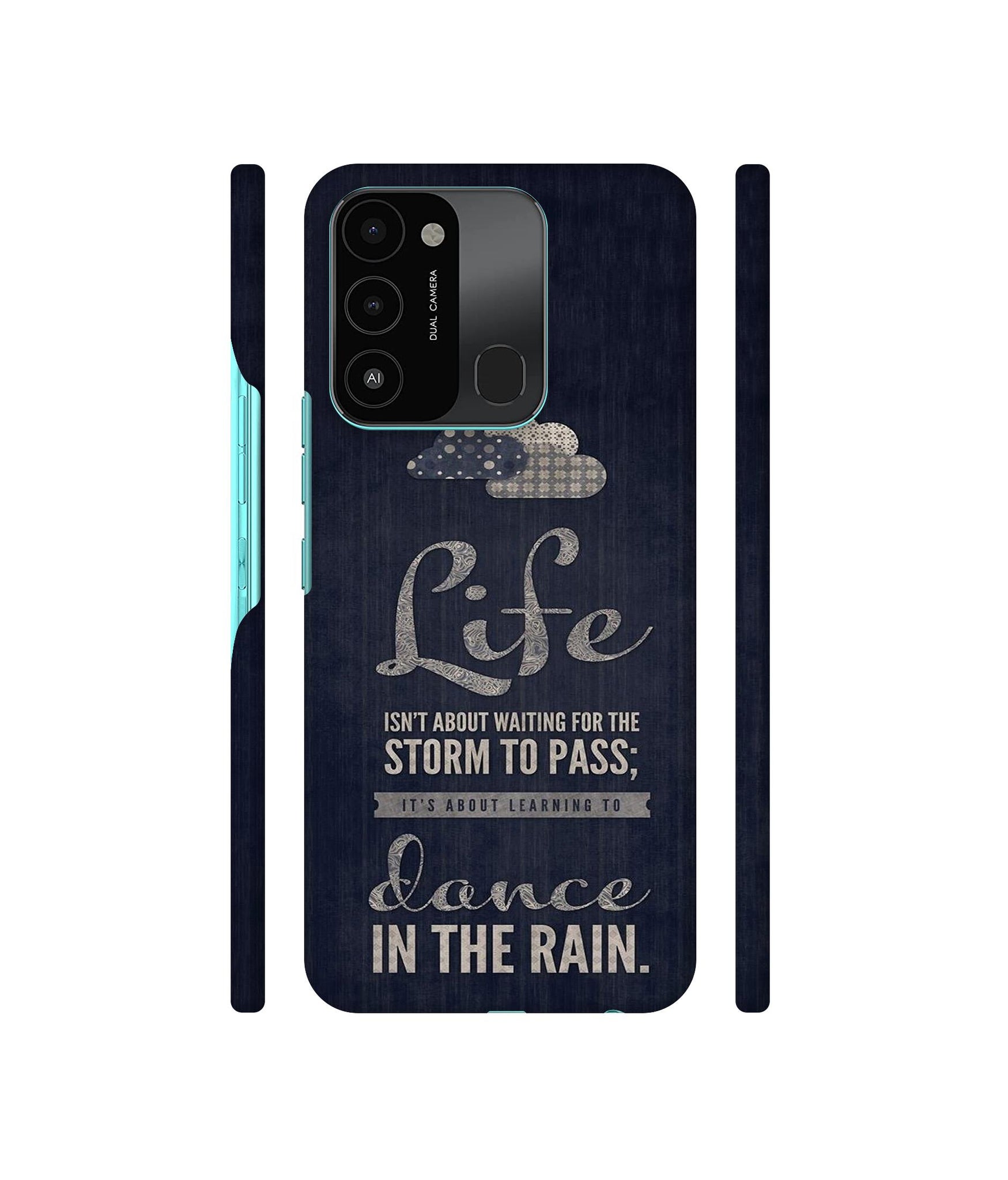 Life in The Rain Designer Hard Back Cover for Tecno Spark 8C
