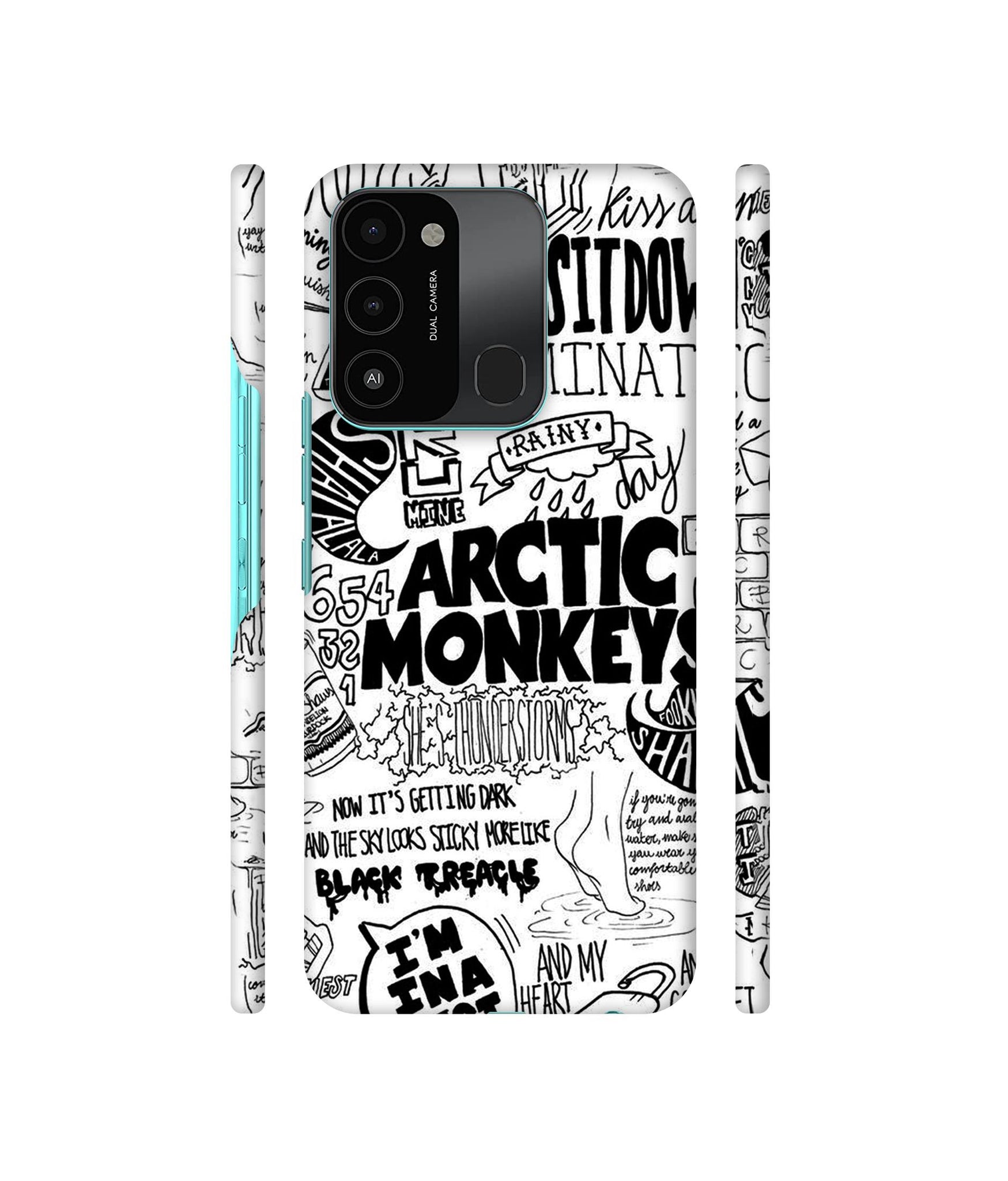 Arctic Monkeys Pattern Designer Hard Back Cover for Tecno Spark 8C