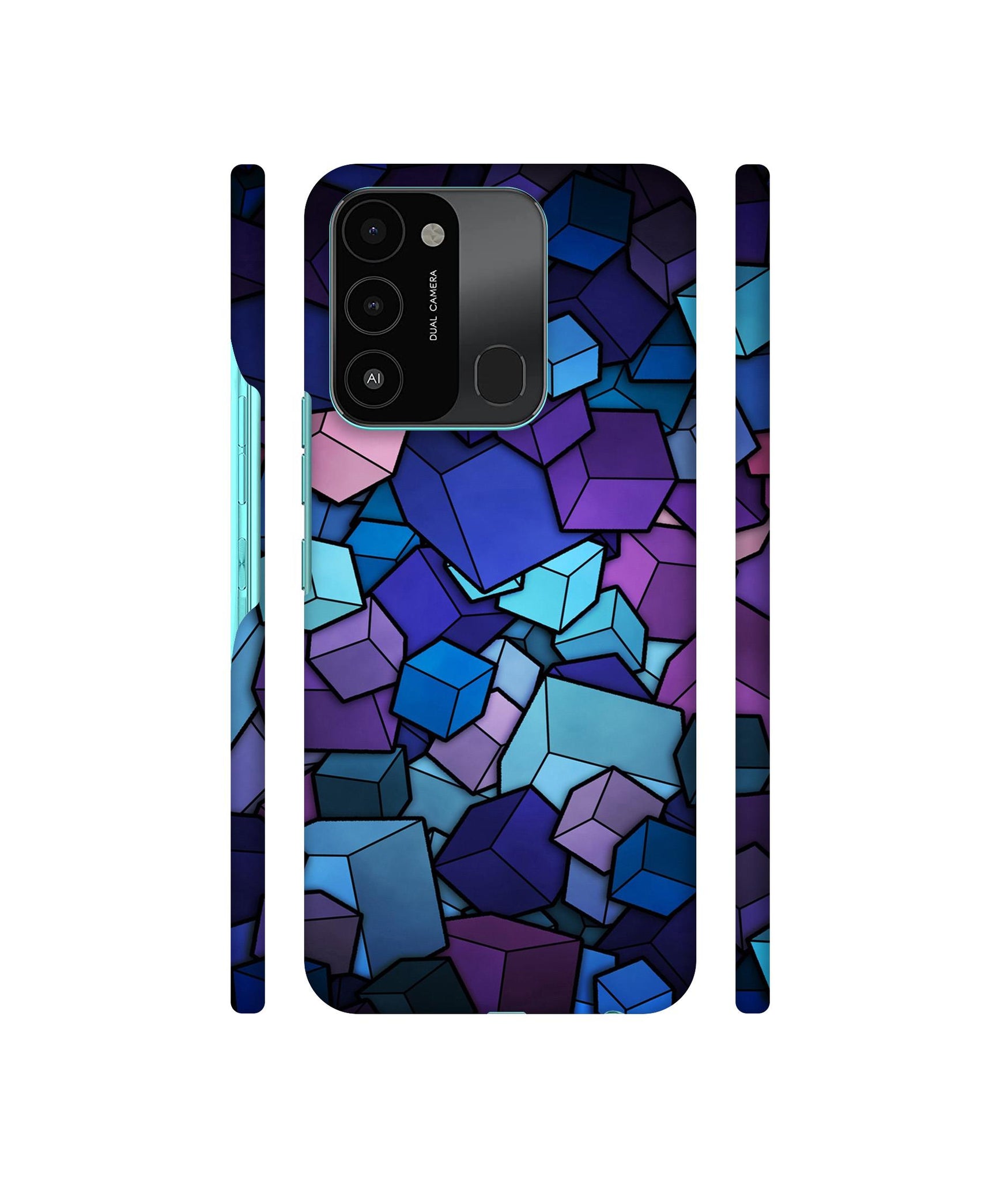 Color Box Designer Hard Back Cover for Tecno Spark 8C