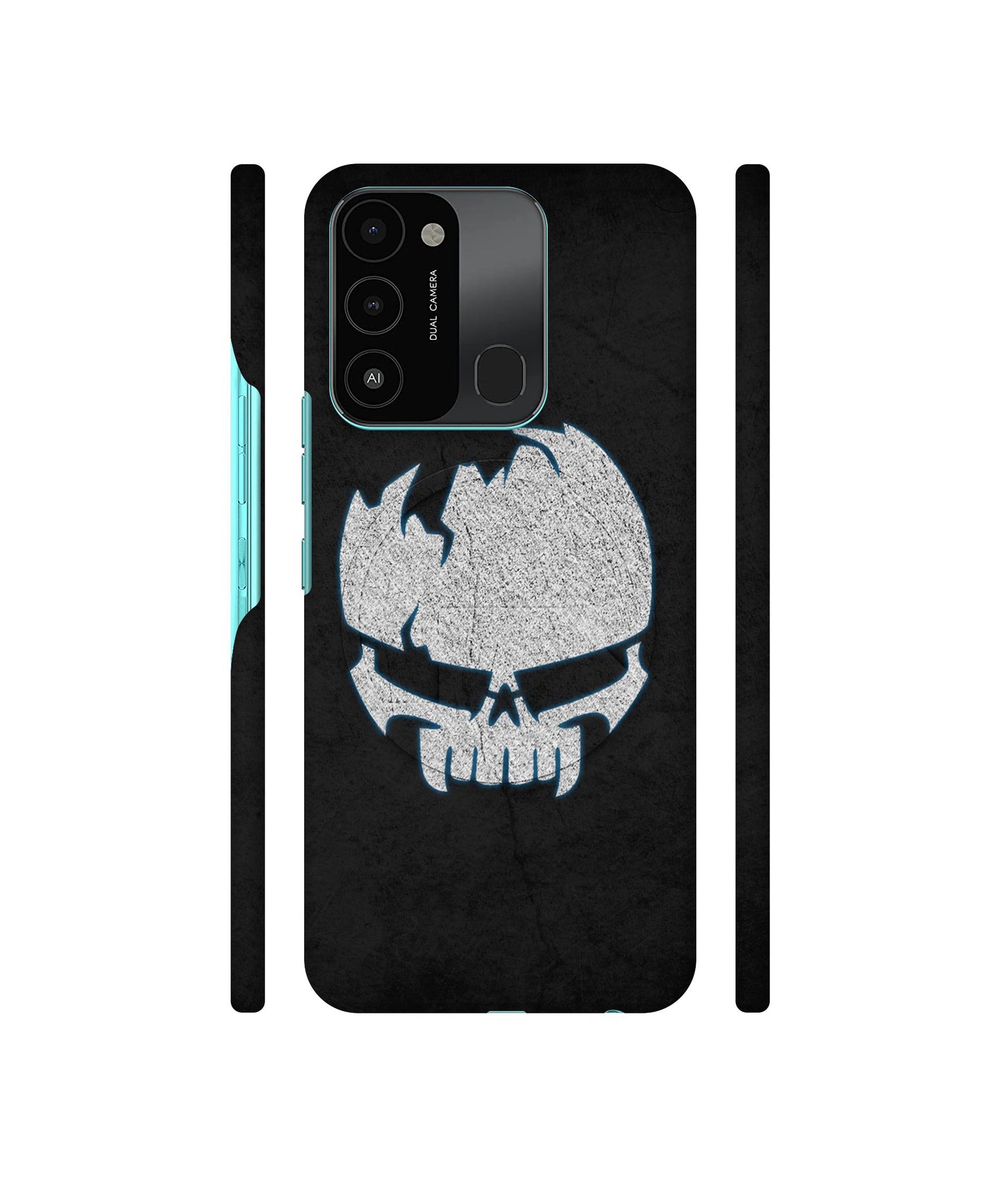 Skull Designer Hard Back Cover for Tecno Spark 8C