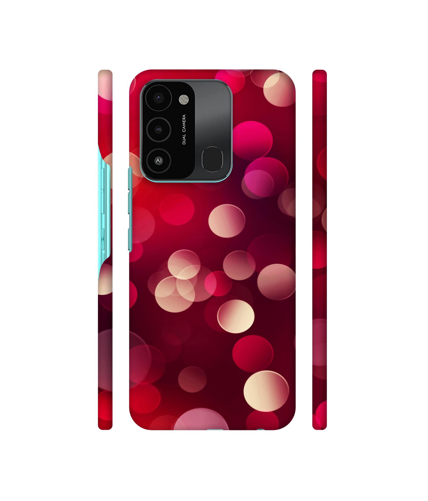3D Circles Designer Hard Back Cover for Tecno Spark 8C