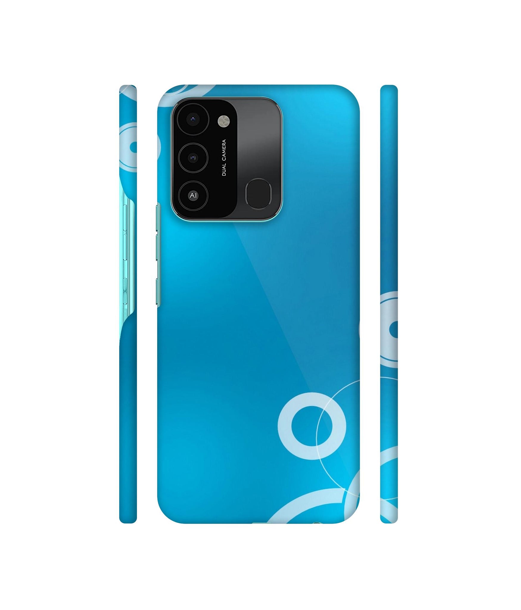 Circle Background Designer Hard Back Cover for Tecno Spark 8C