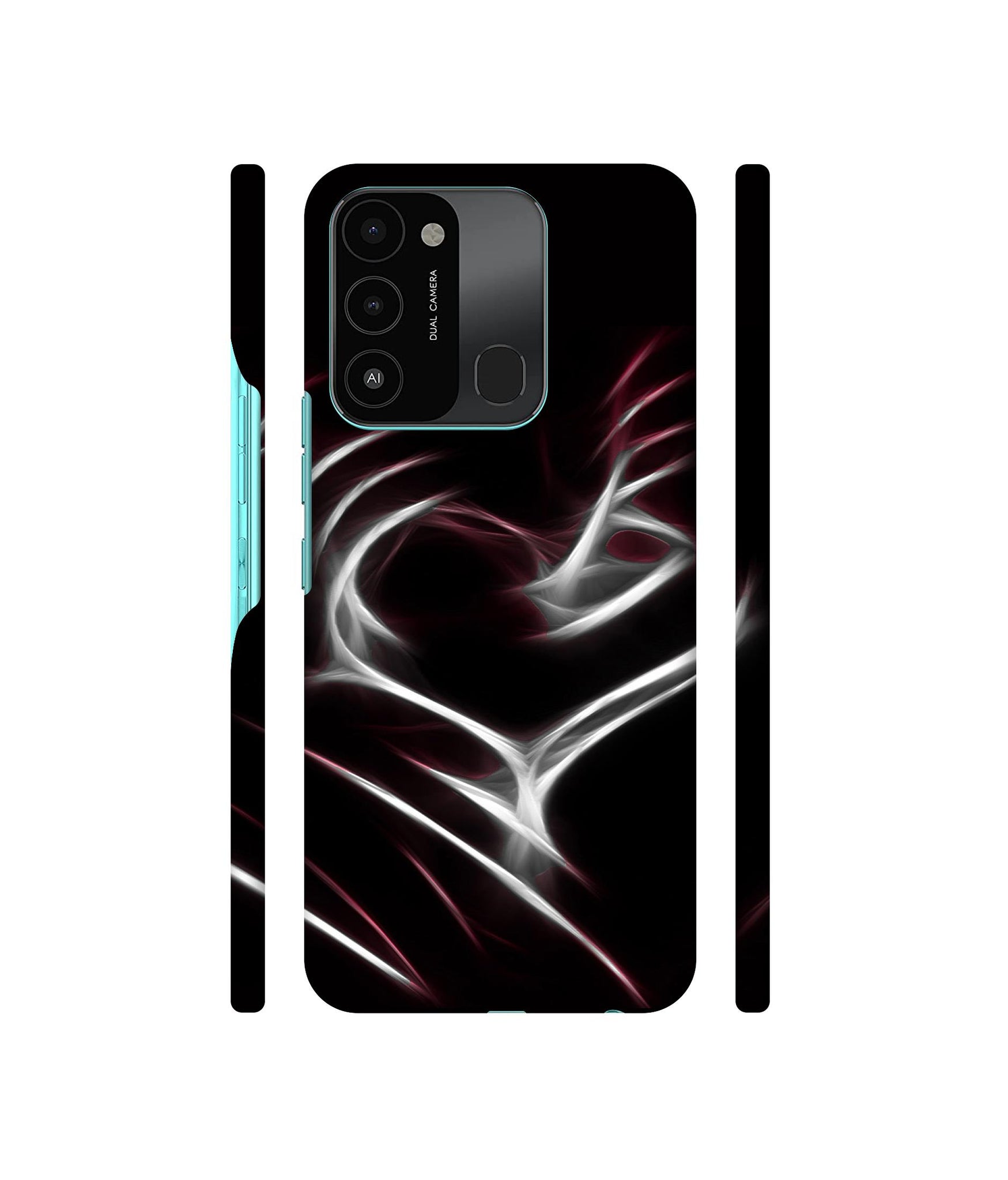 Heart Line Designer Hard Back Cover for Tecno Spark 8C