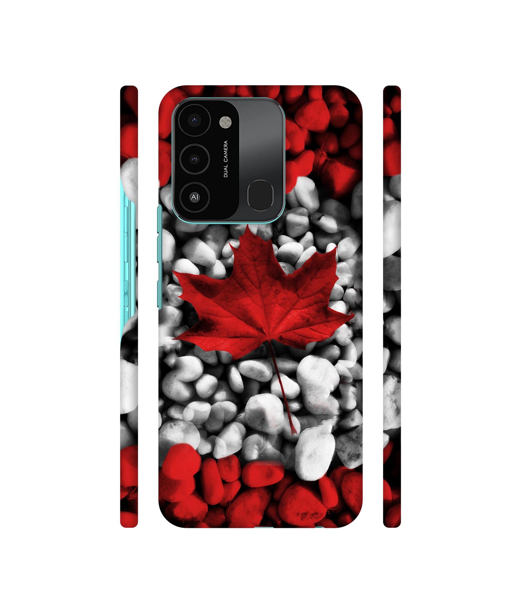 Canada Leaves Flag Designer Hard Back Cover for Tecno Spark 8C