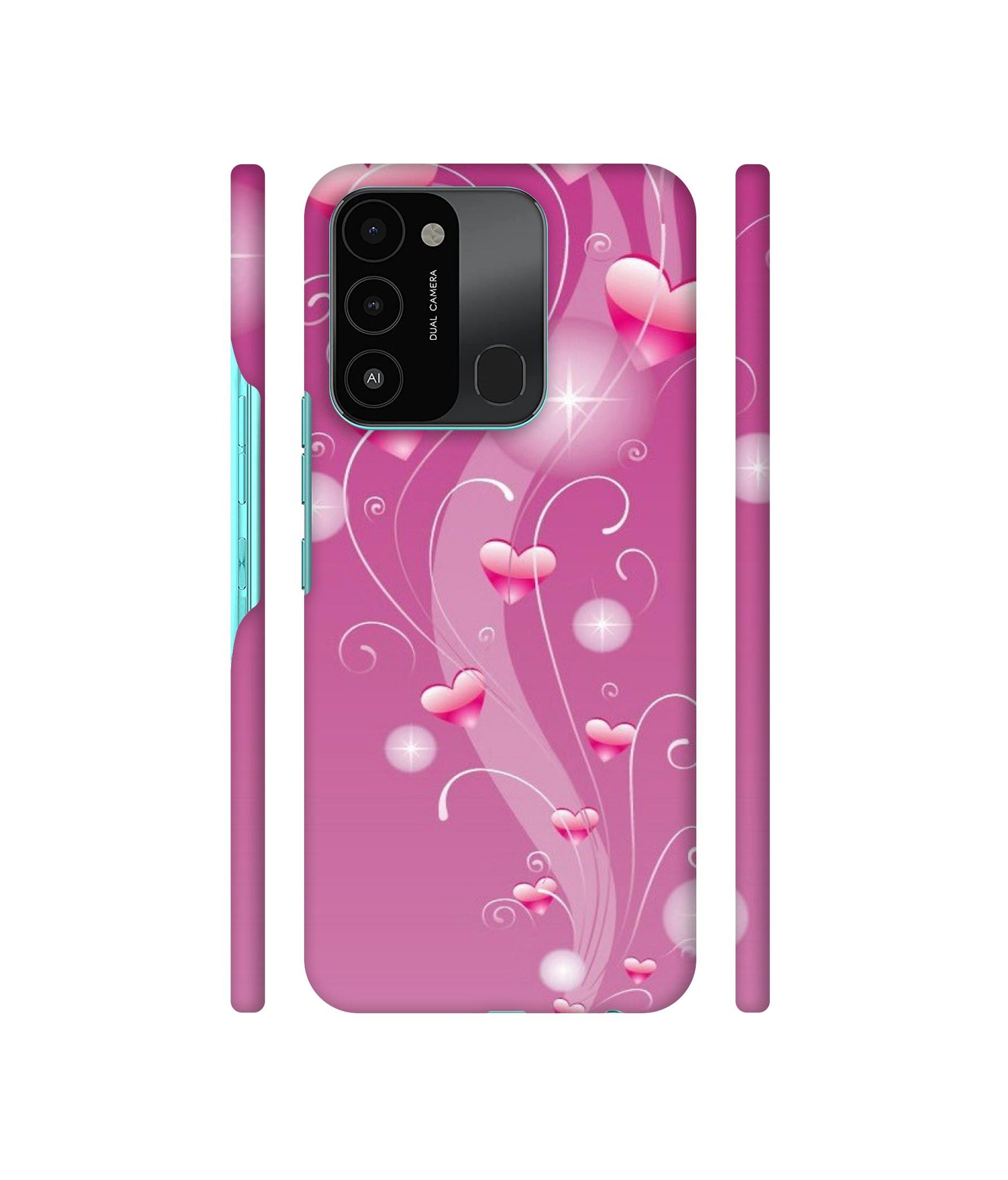 Tea White Designer Hard Back Cover for Tecno Spark 8C