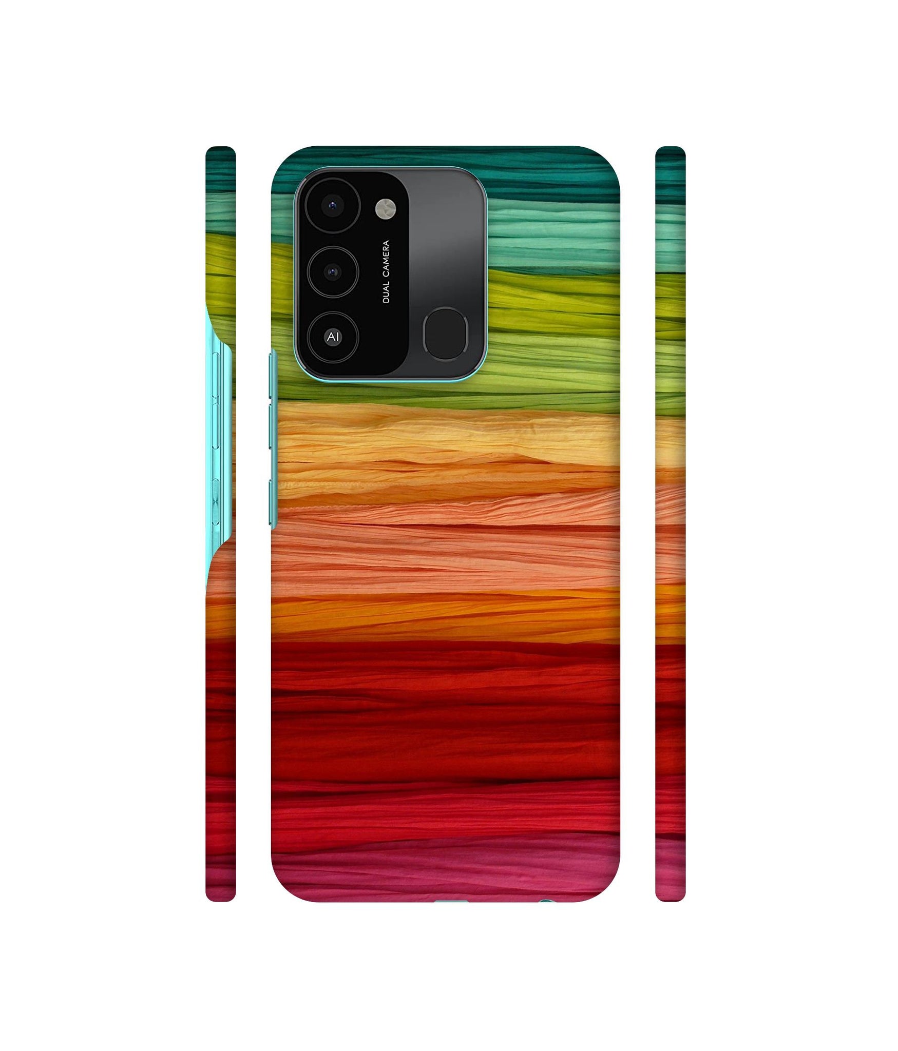 Colorful Thread Designer Hard Back Cover for Tecno Spark 8C