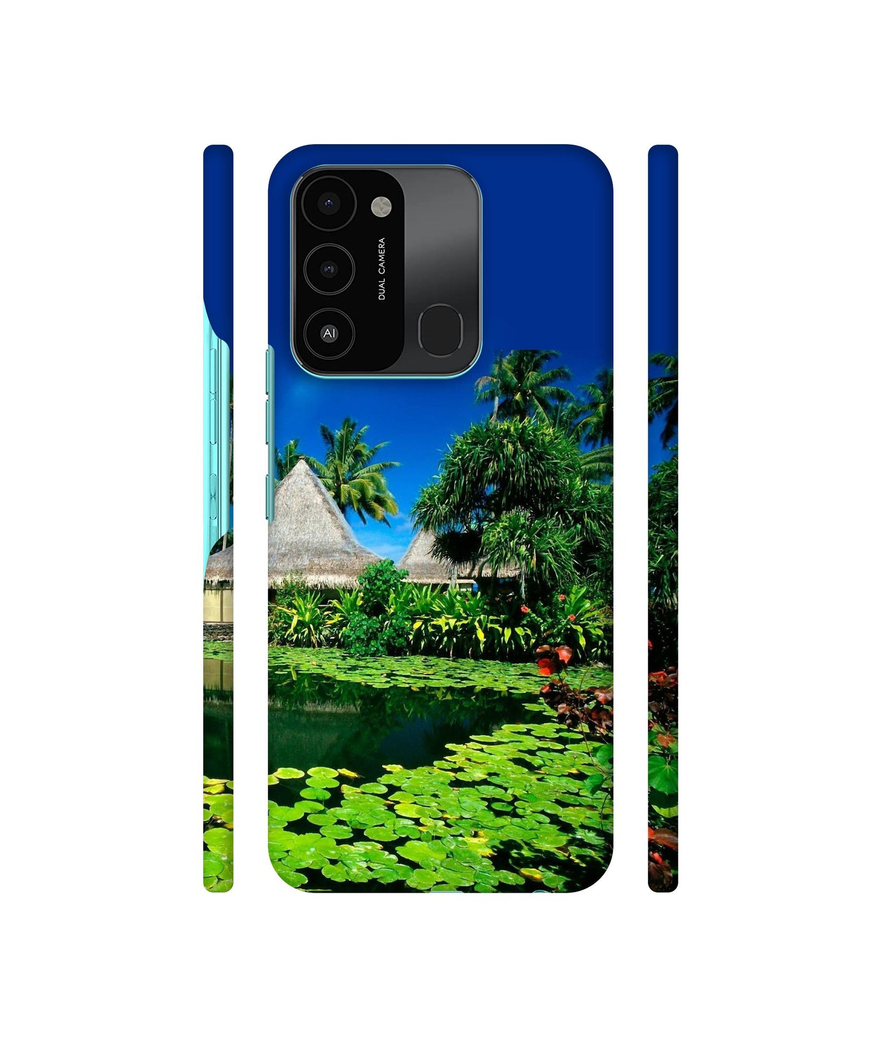 Tropics Water Designer Hard Back Cover for Tecno Spark 8C