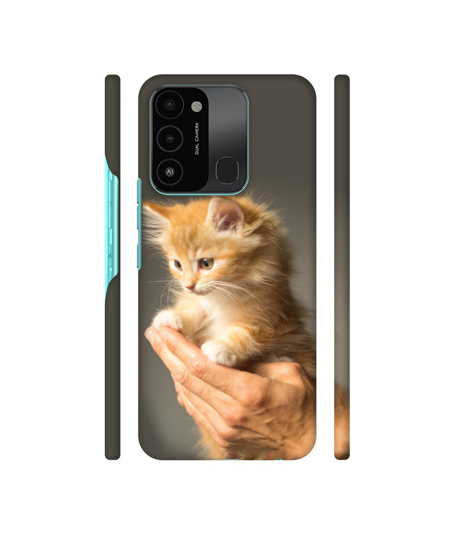 Cute Kitten Designer Hard Back Cover for Tecno Spark 8C