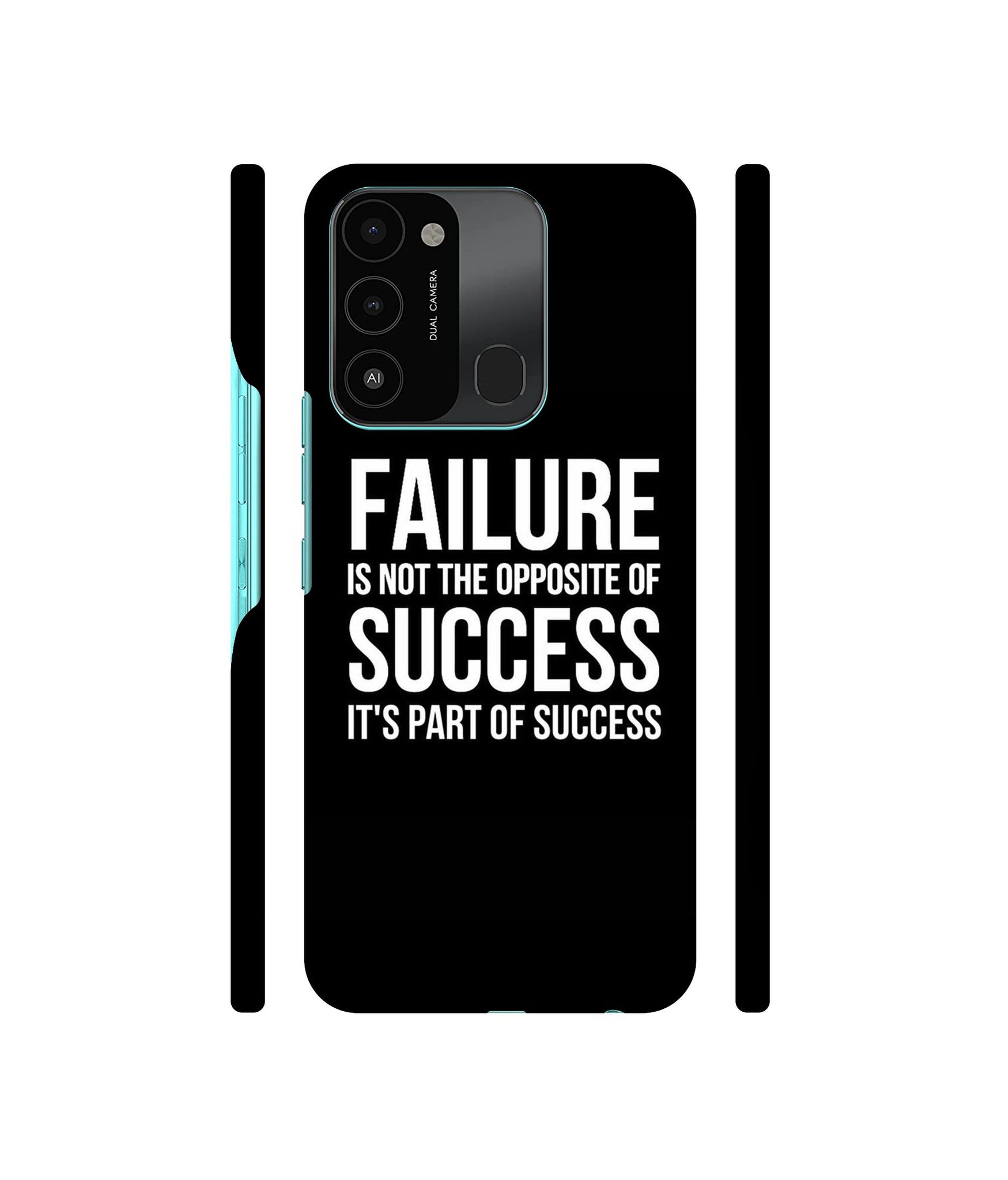 Motivational Quote Designer Hard Back Cover for Tecno Spark 8C