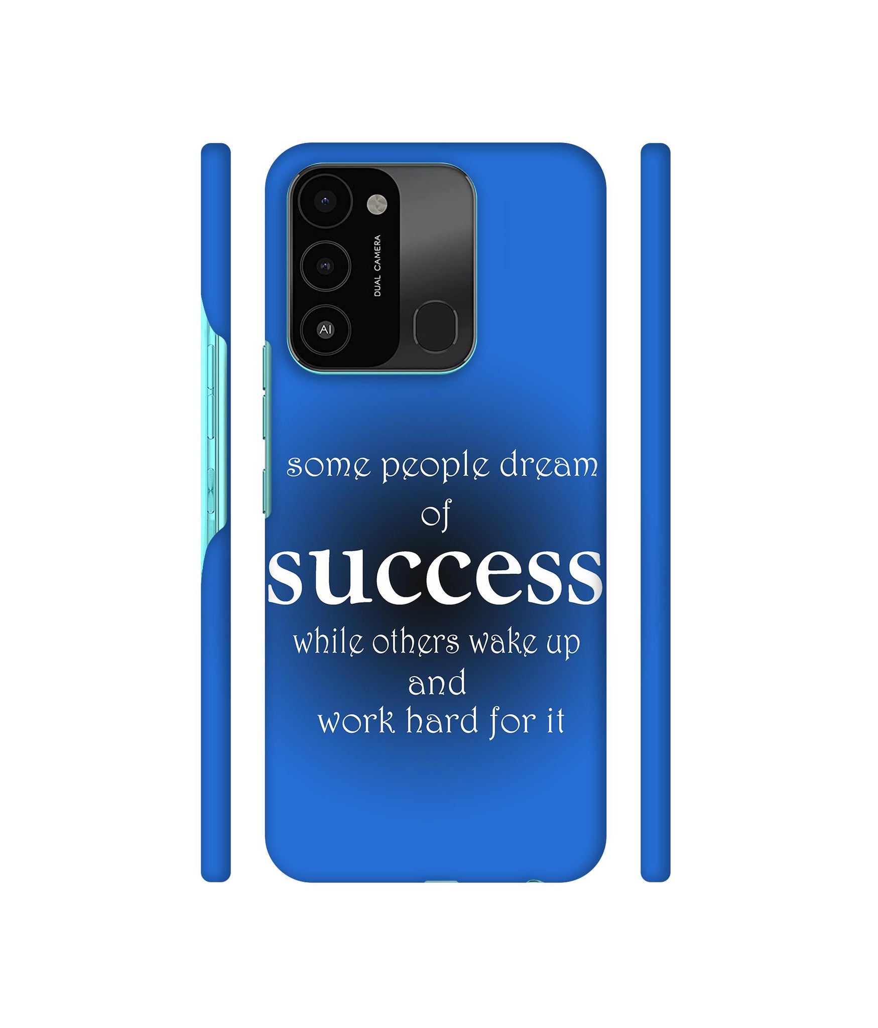Success Motivational Designer Hard Back Cover for Tecno Spark 8C