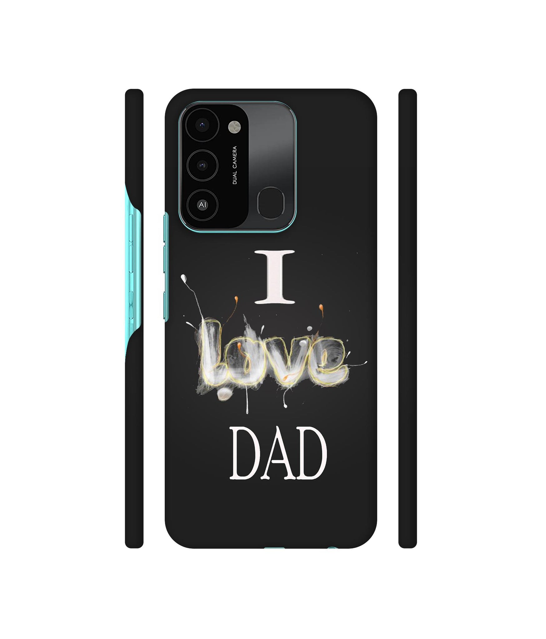 Happy Quote Designer Hard Back Cover for Tecno Spark 8C