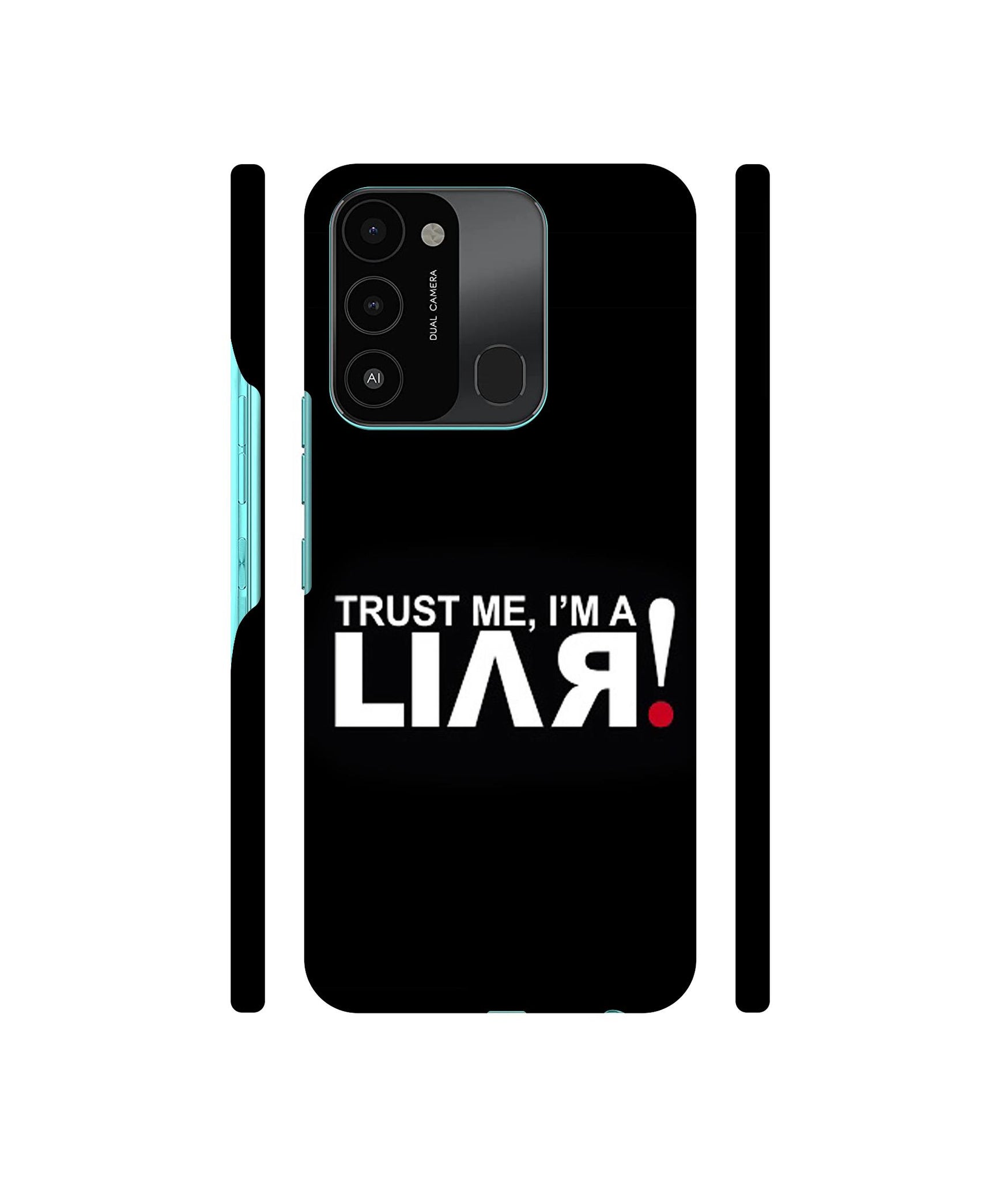 Trust Me Funny Quote Designer Hard Back Cover for Tecno Spark 8C