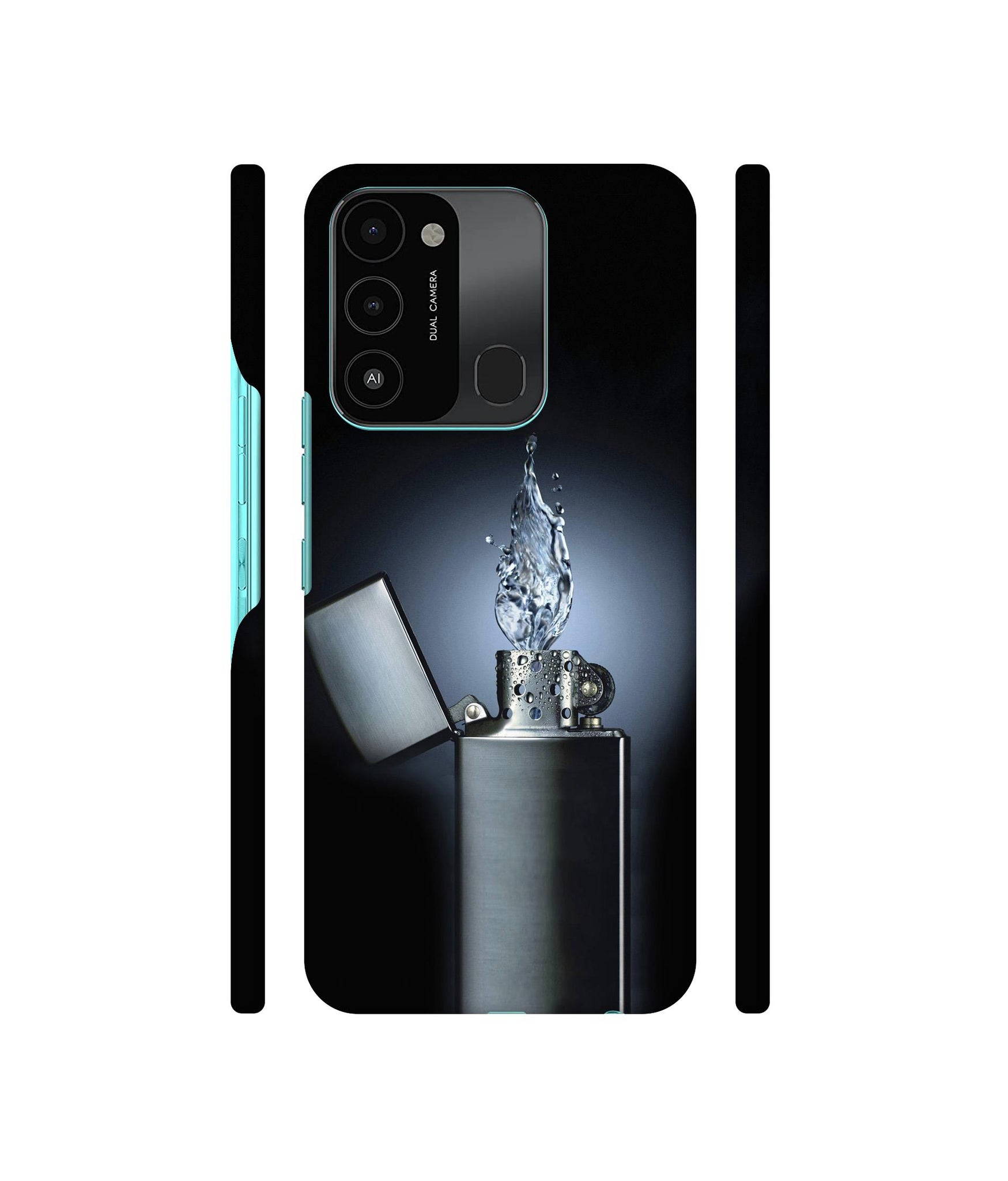 Water Lighter Designer Hard Back Cover for Tecno Spark 8C