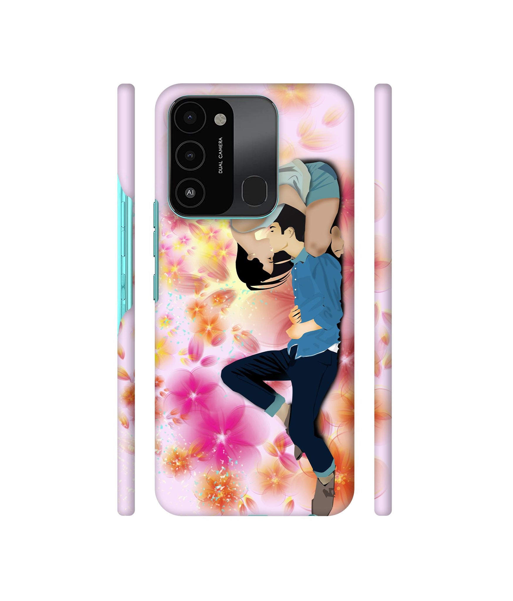 Couple Love Designer Hard Back Cover for Tecno Spark 8C