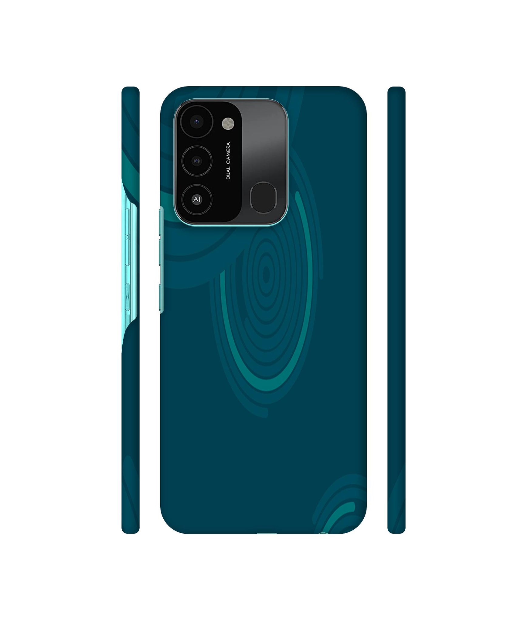 Round Texture Designer Hard Back Cover for Tecno Spark 8C