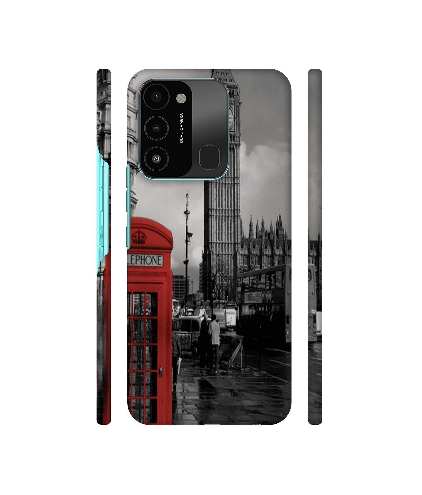 London Theme Designer Hard Back Cover for Tecno Spark 8C