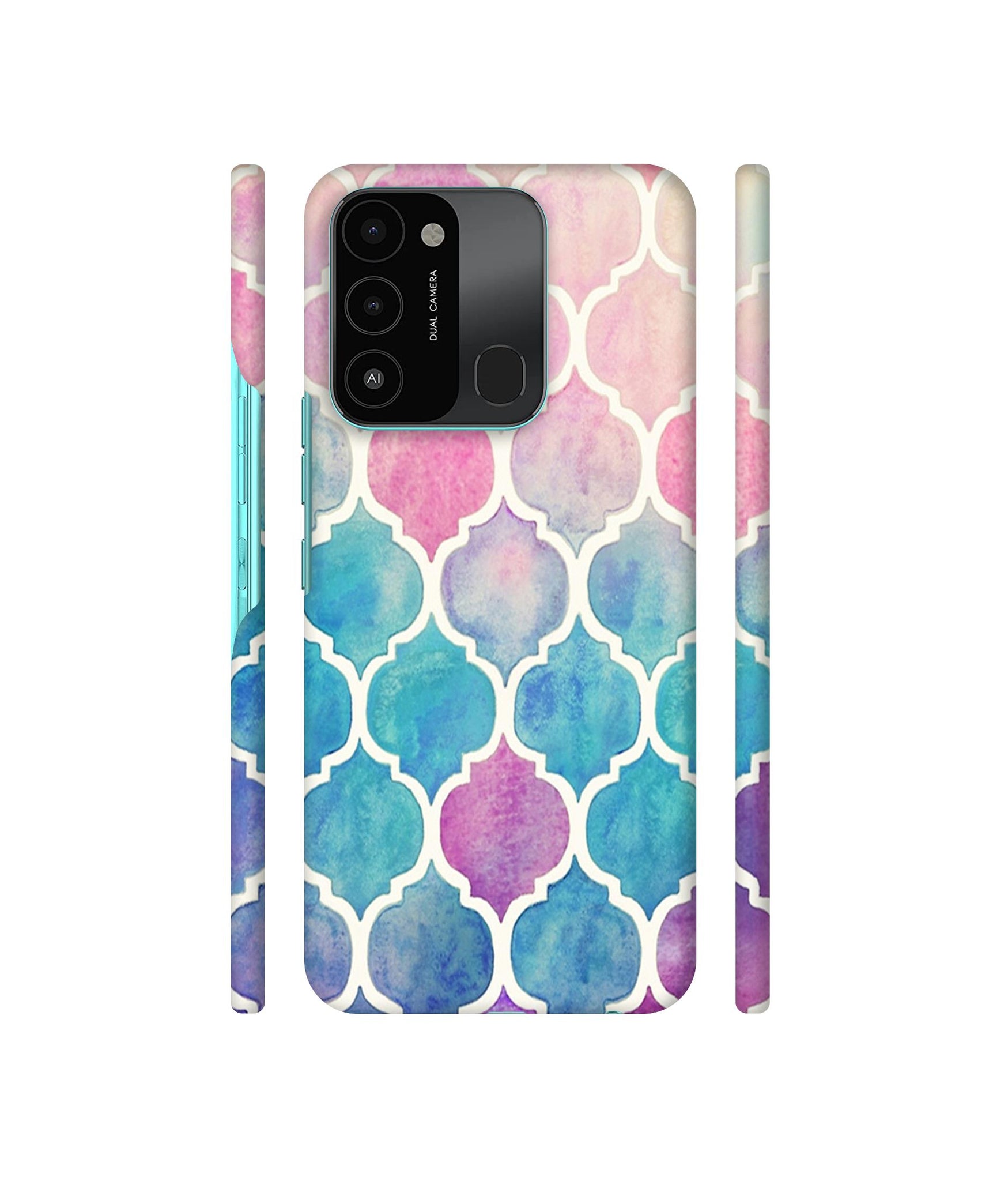 Patterns Art Designer Hard Back Cover for Tecno Spark 8C