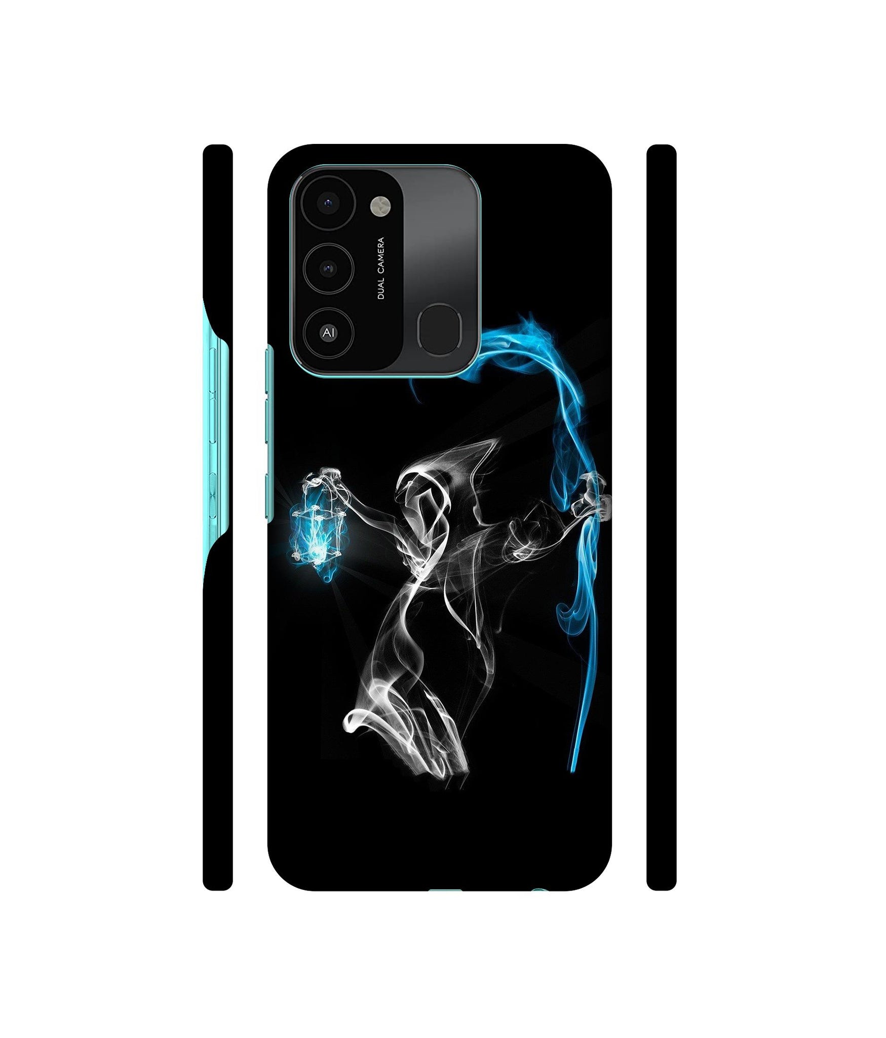 3D Skull Designer Hard Back Cover for Tecno Spark 8C