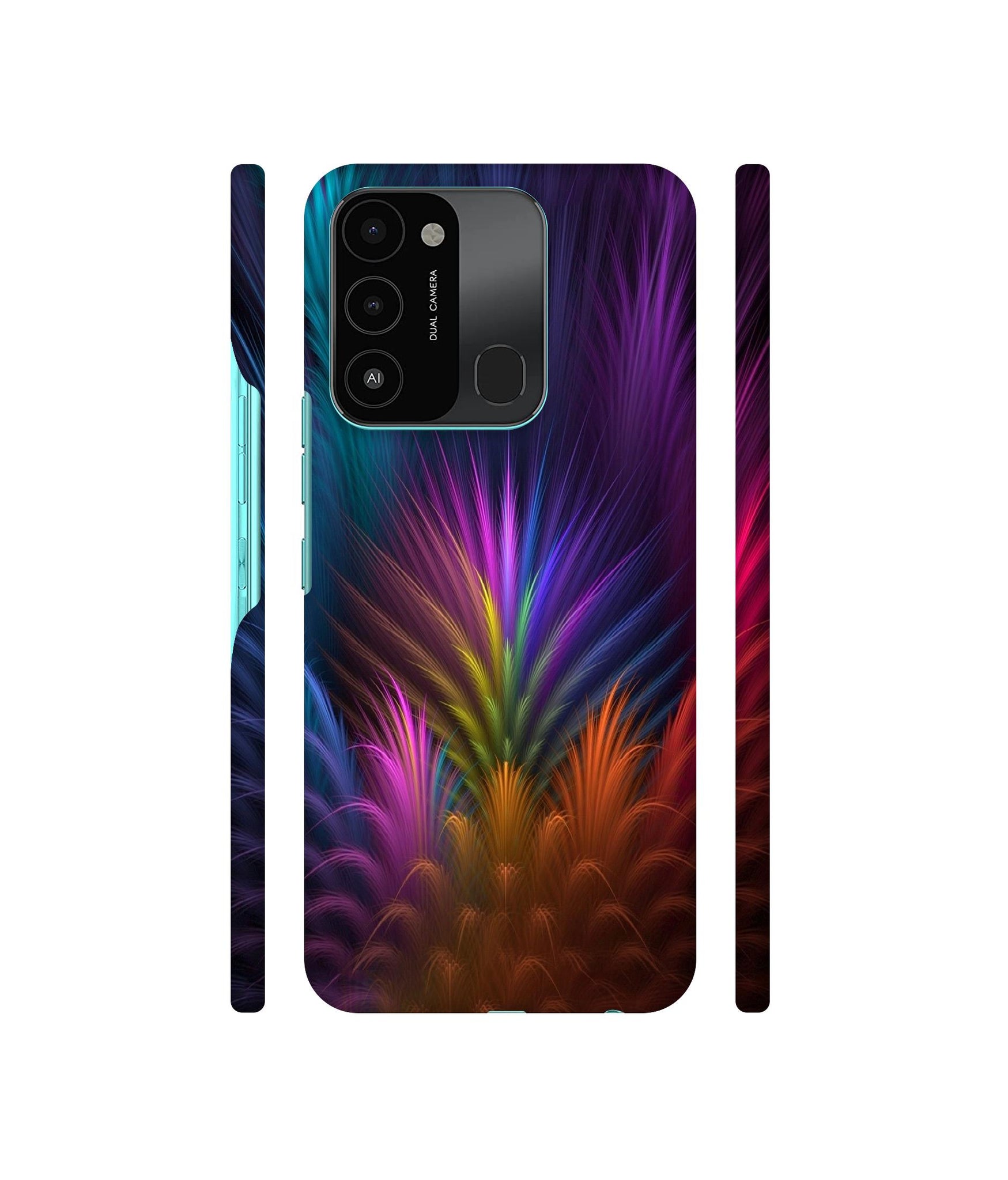 Multicoloured Designer Hard Back Cover for Tecno Spark 8C