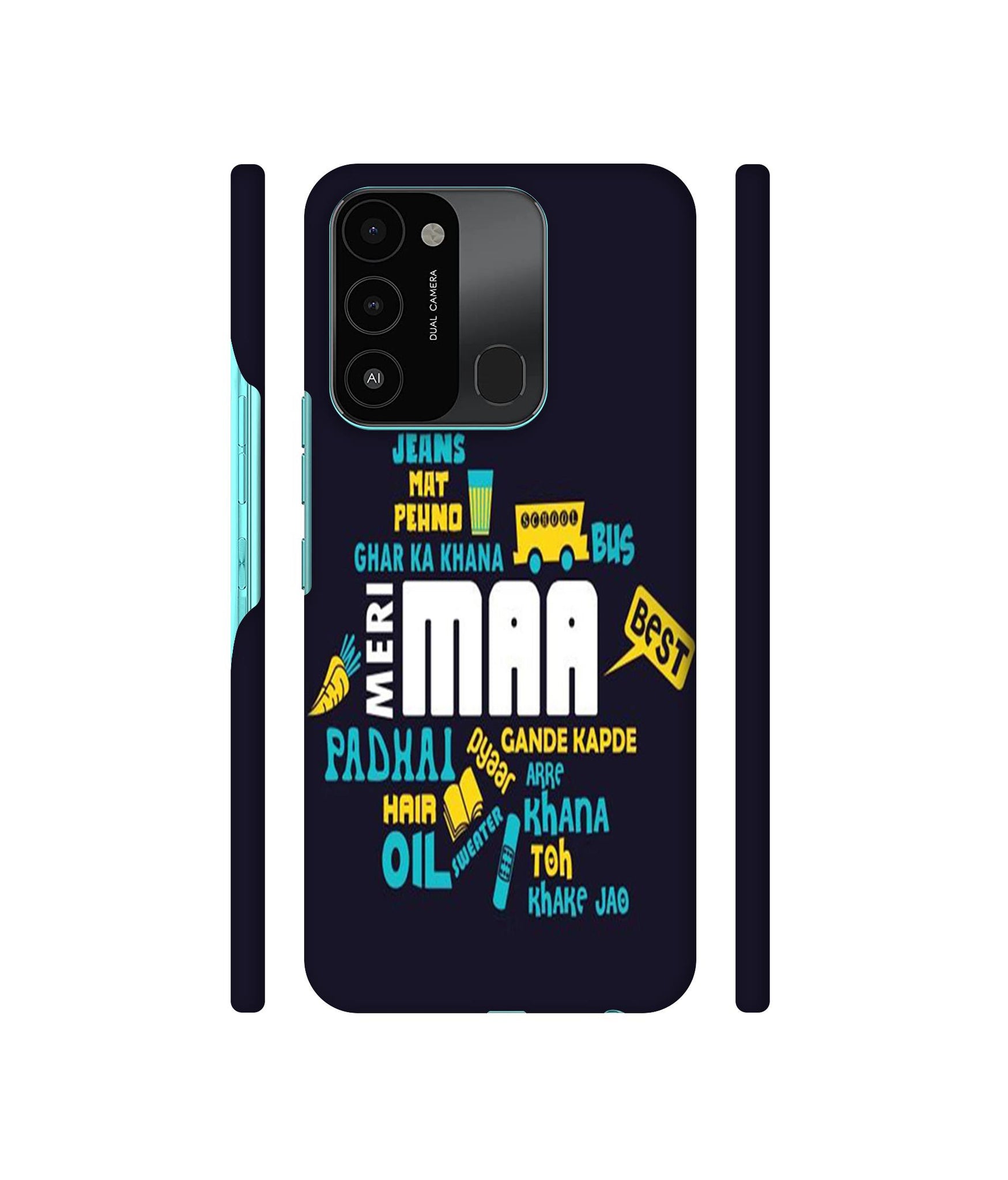 Maa Designer Hard Back Cover for Tecno Spark 8C