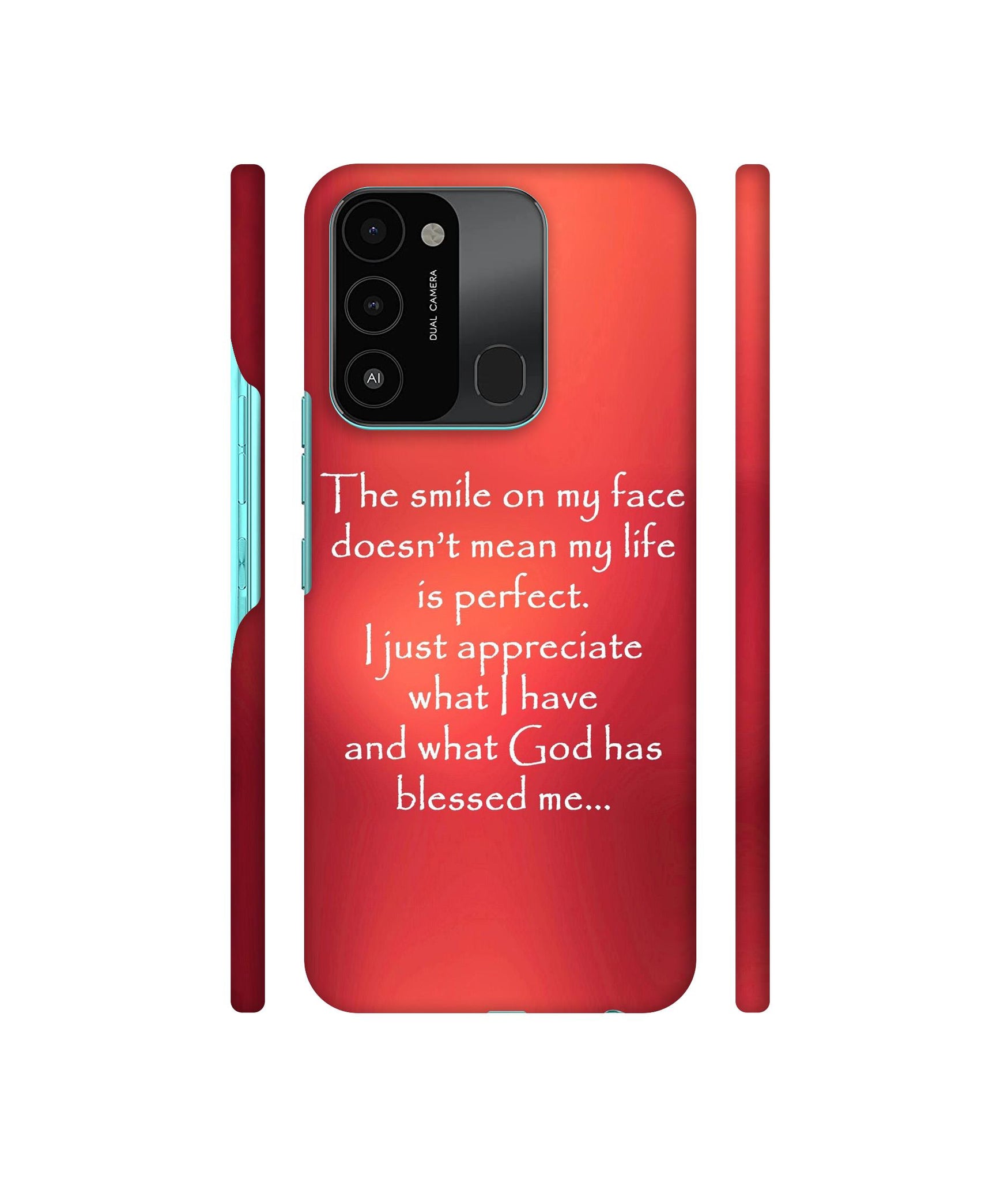 Quotes On Life Designer Hard Back Cover for Tecno Spark 8C