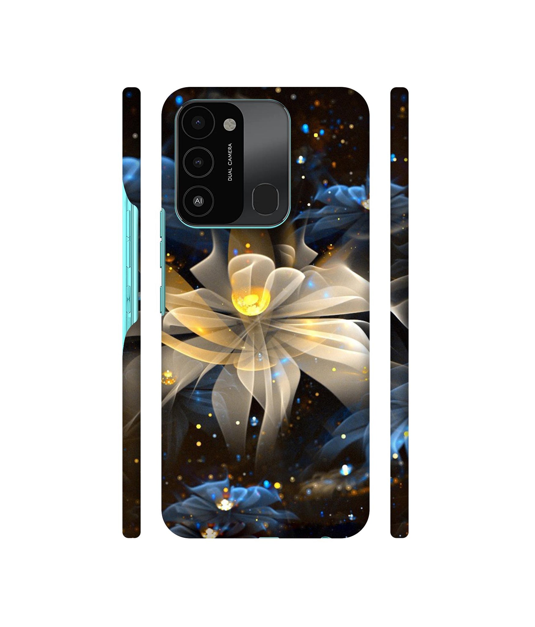 Art Flower Designer Hard Back Cover for Tecno Spark 8C