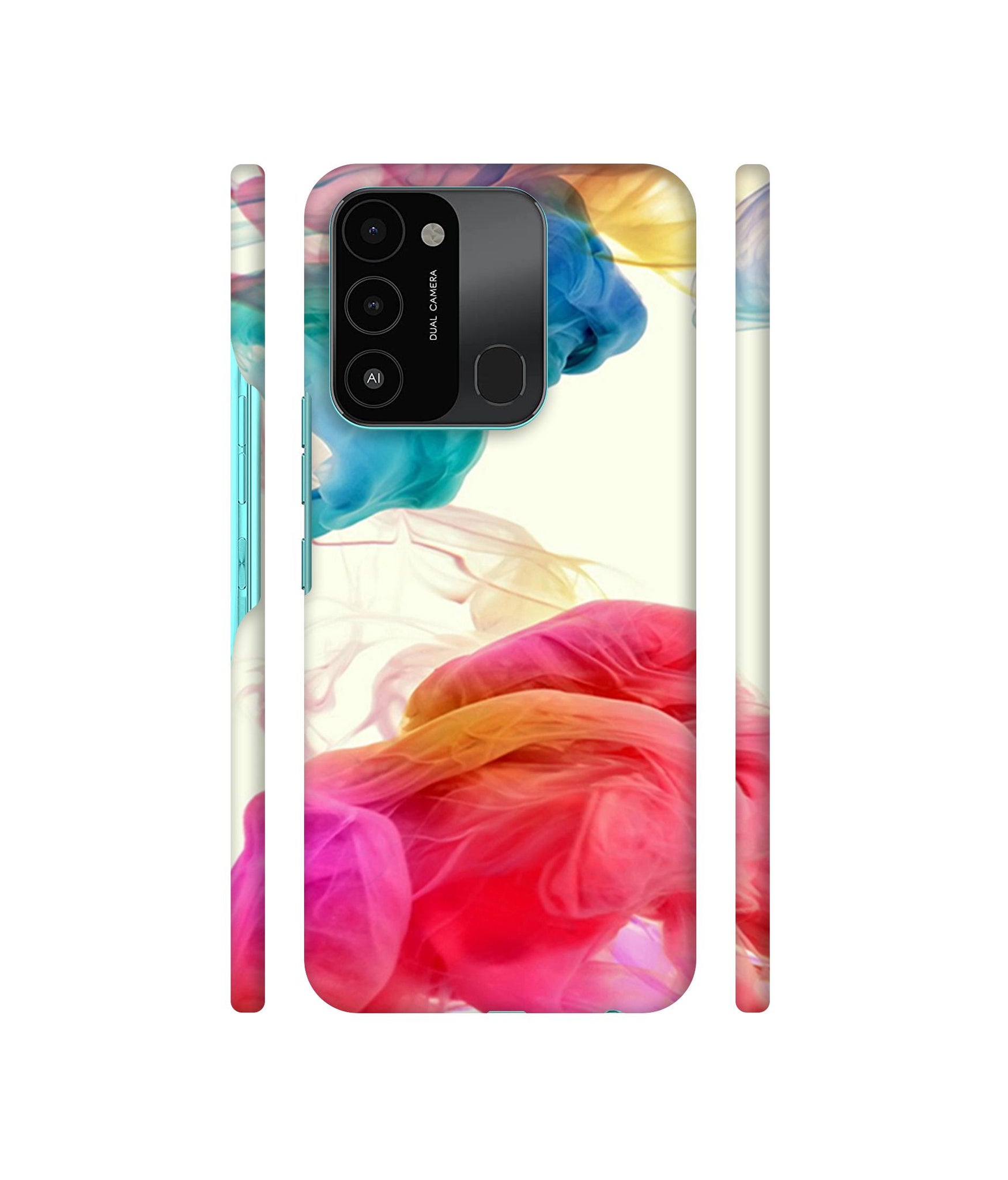 Colored Smoke Designer Hard Back Cover for Tecno Spark 8C