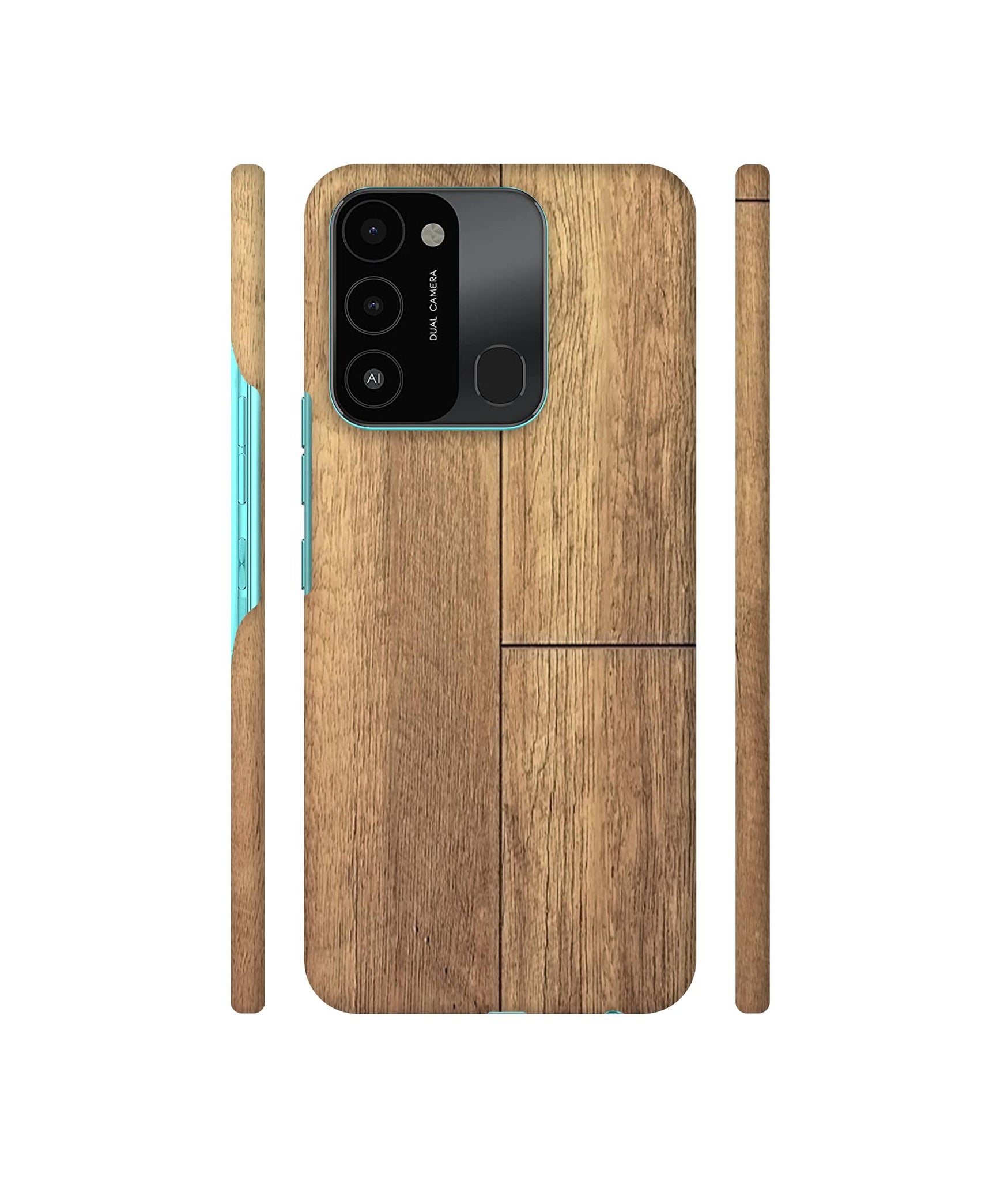 Wood Stretcher Designer Hard Back Cover for Tecno Spark 8C