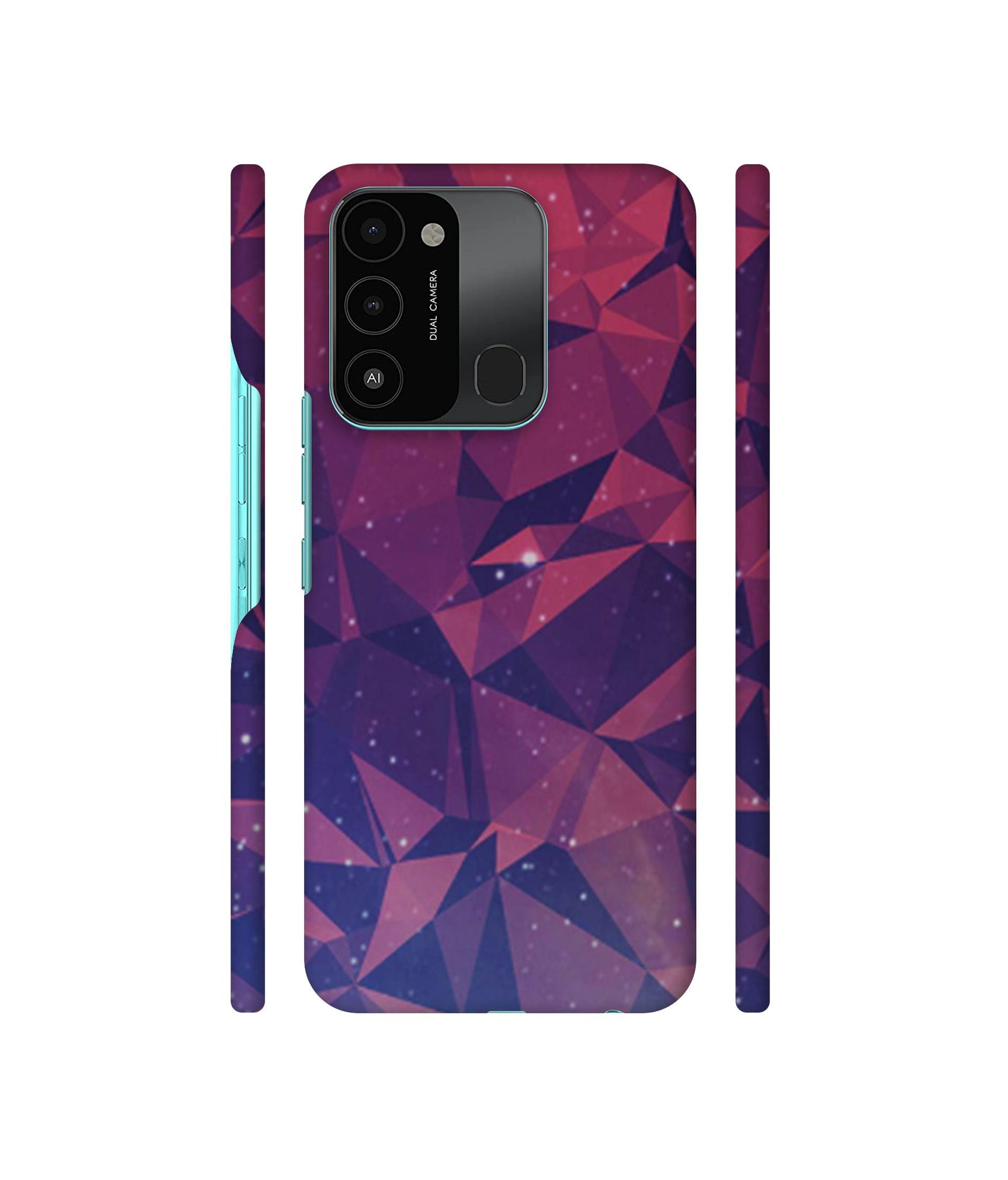 Bad Color Shape Designer Hard Back Cover for Tecno Spark 8C