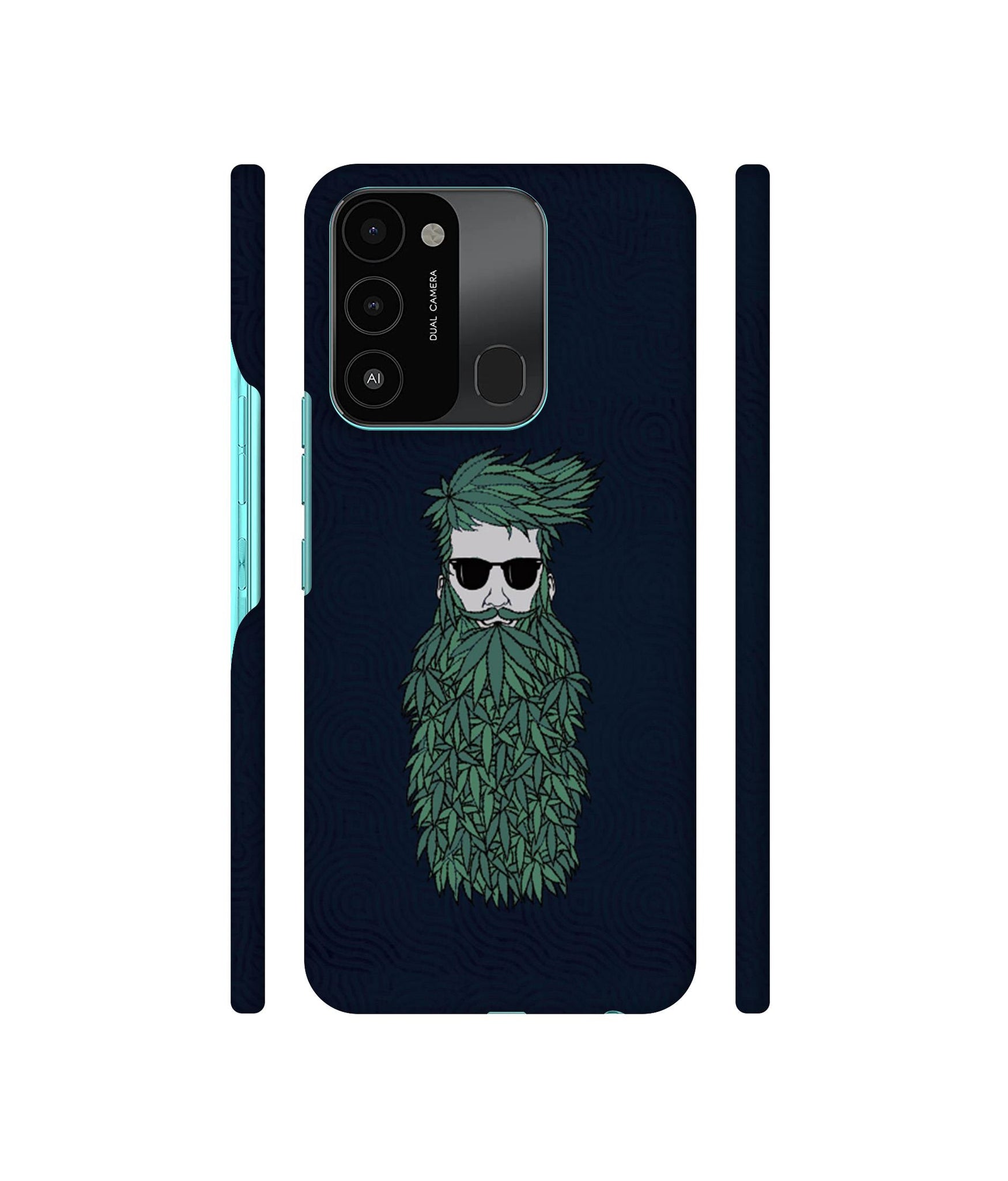 Beard Man Designer Hard Back Cover for Tecno Spark 8C