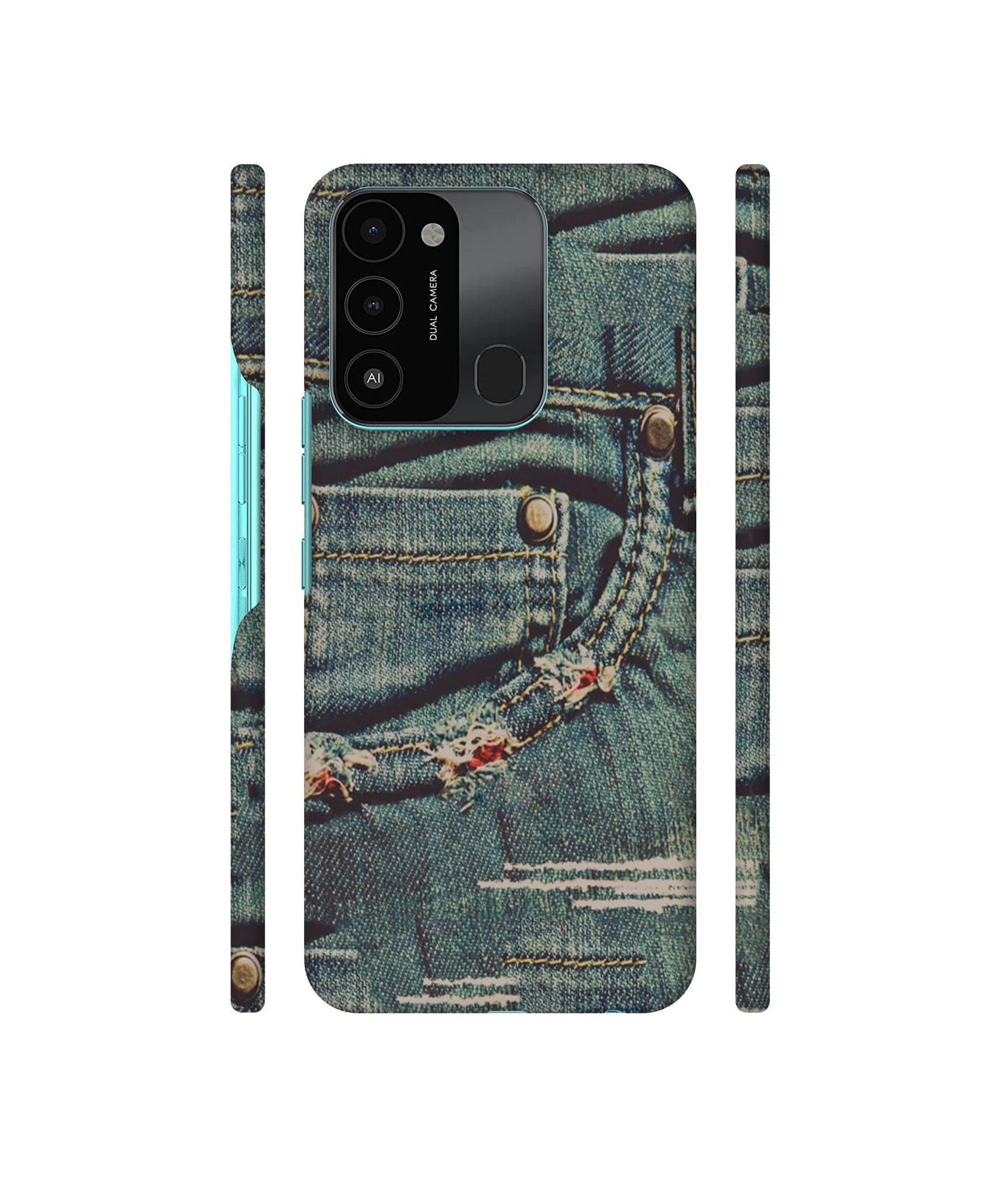 Jeans Designer Hard Back Cover for Tecno Spark 8C