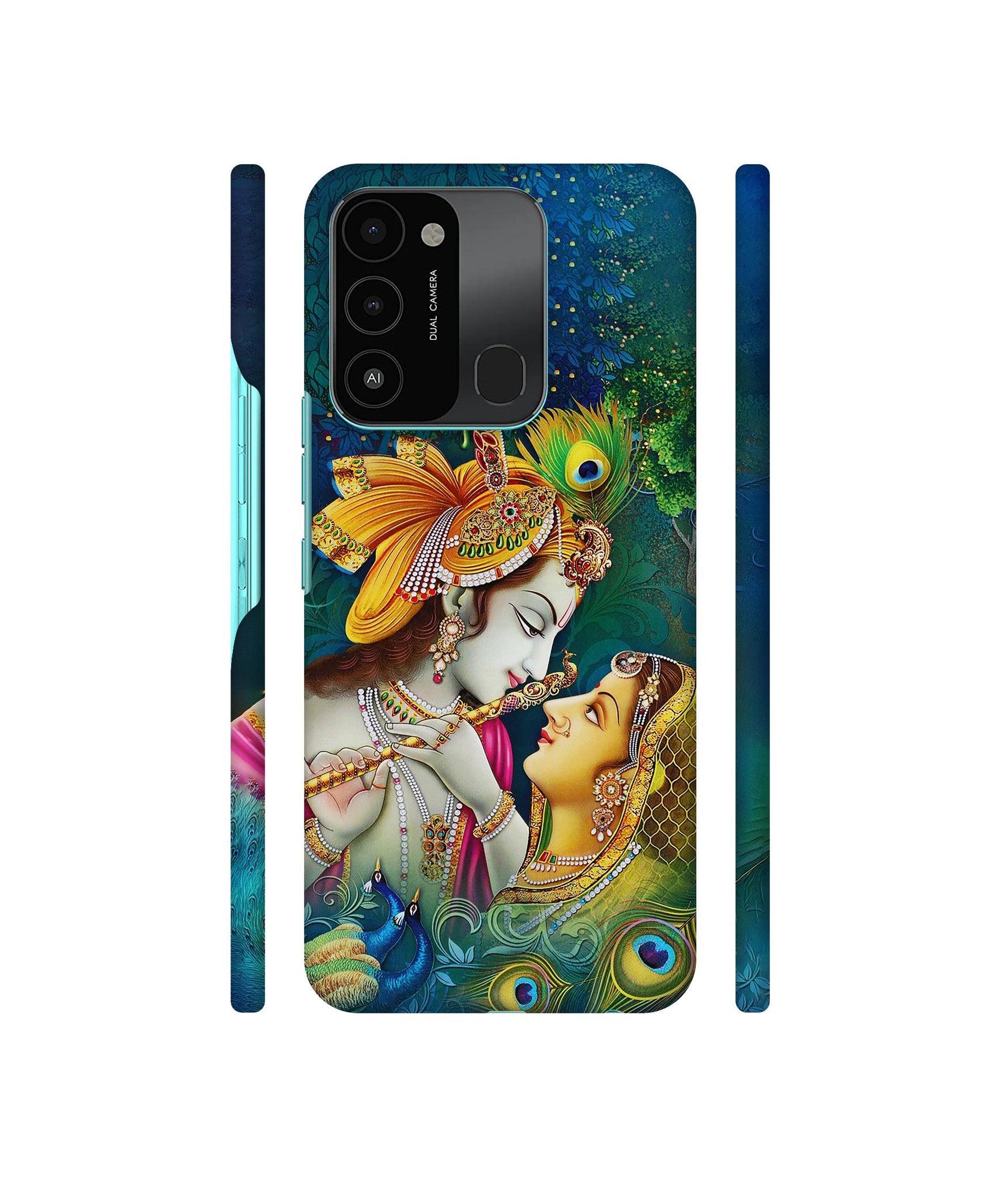 Radha Kishan Love Designer Hard Back Cover for Tecno Spark 8C