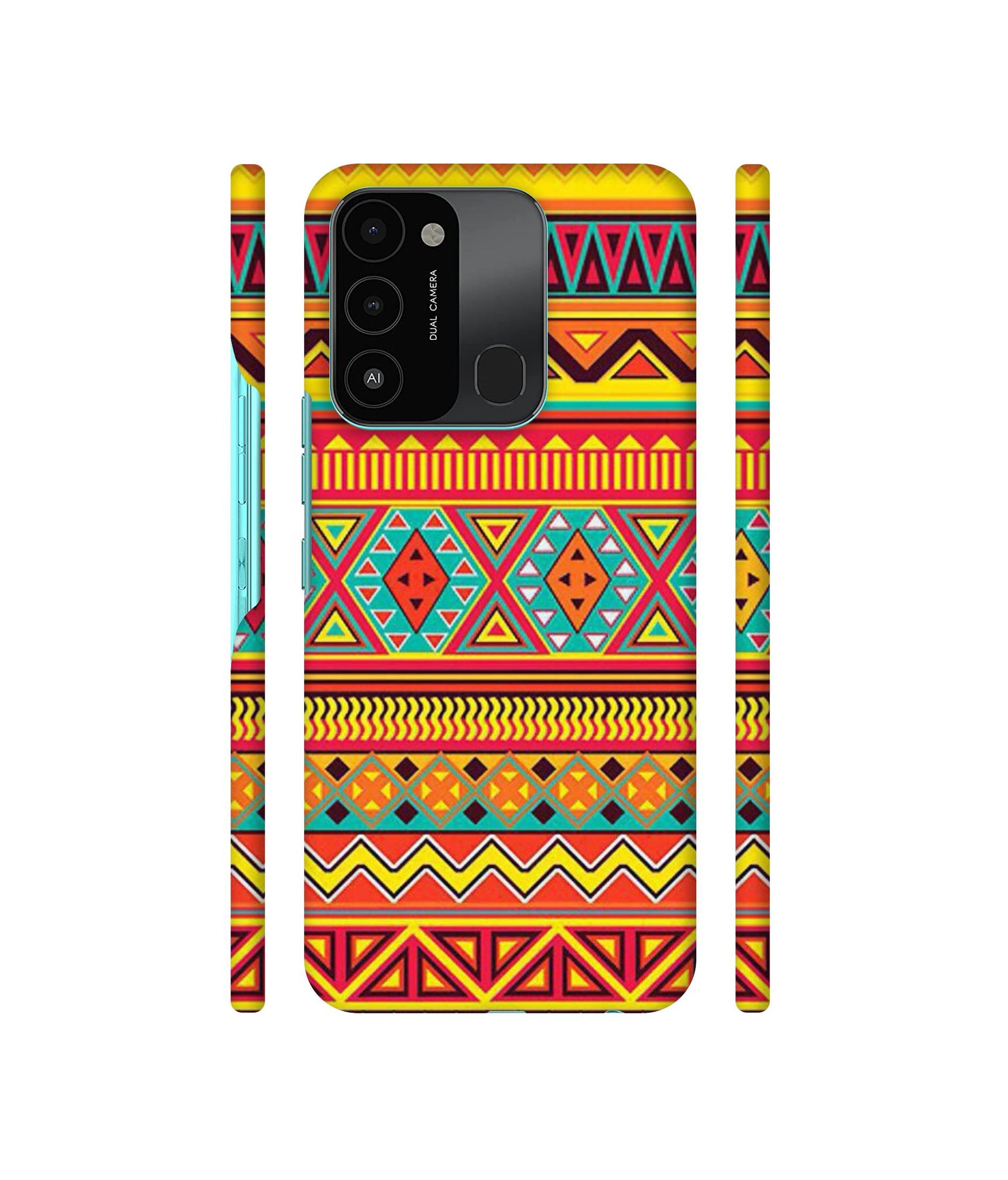 Artistic Rangoli Designer Hard Back Cover for Tecno Spark 8C