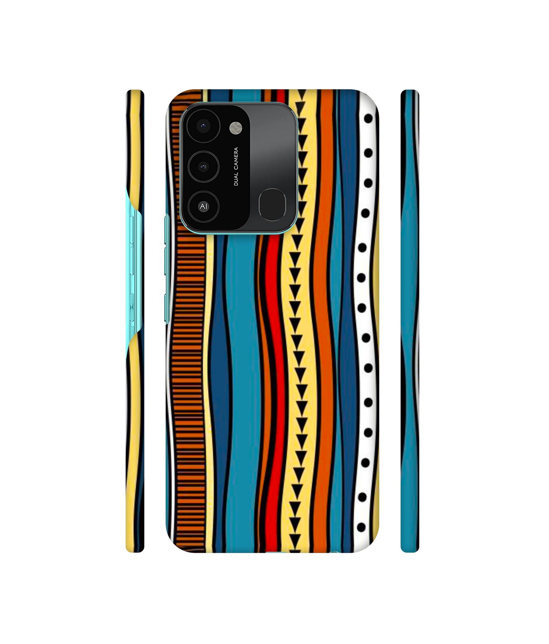 Rangoli Folk Art Designer Hard Back Cover for Tecno Spark 8C