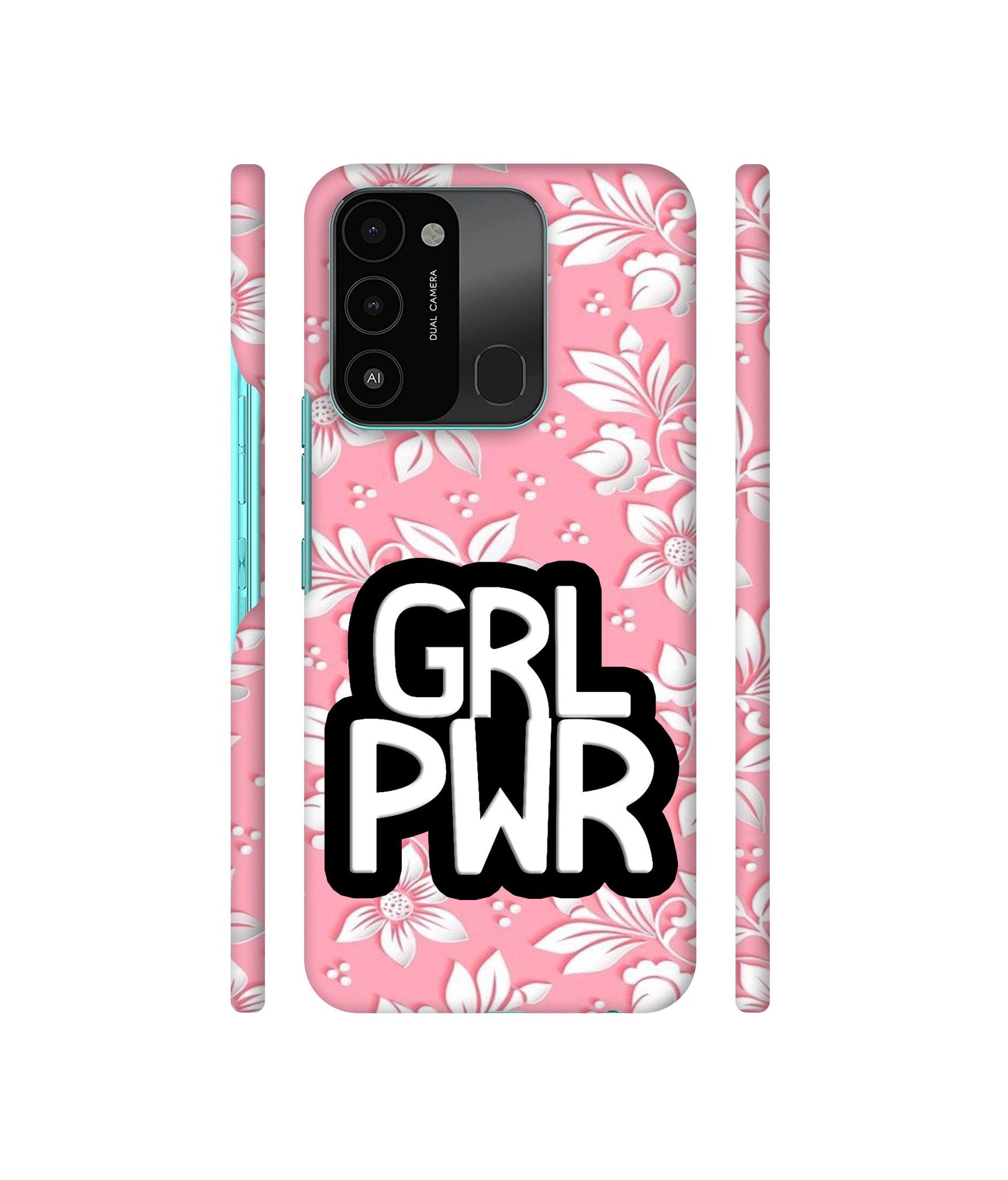 Girl Power Art Designer Hard Back Cover for Tecno Spark 8C