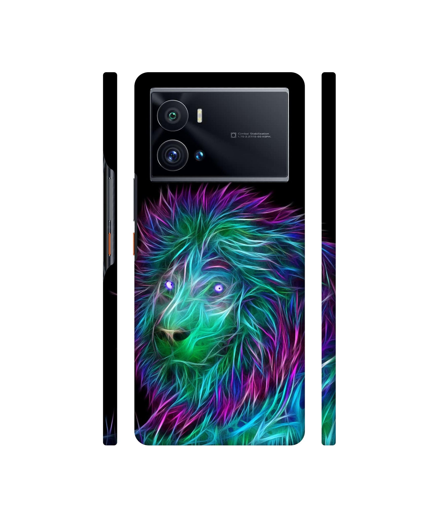 3D Lion Designer Hard Back Cover for Vivo iQOO 9 Pro 5G