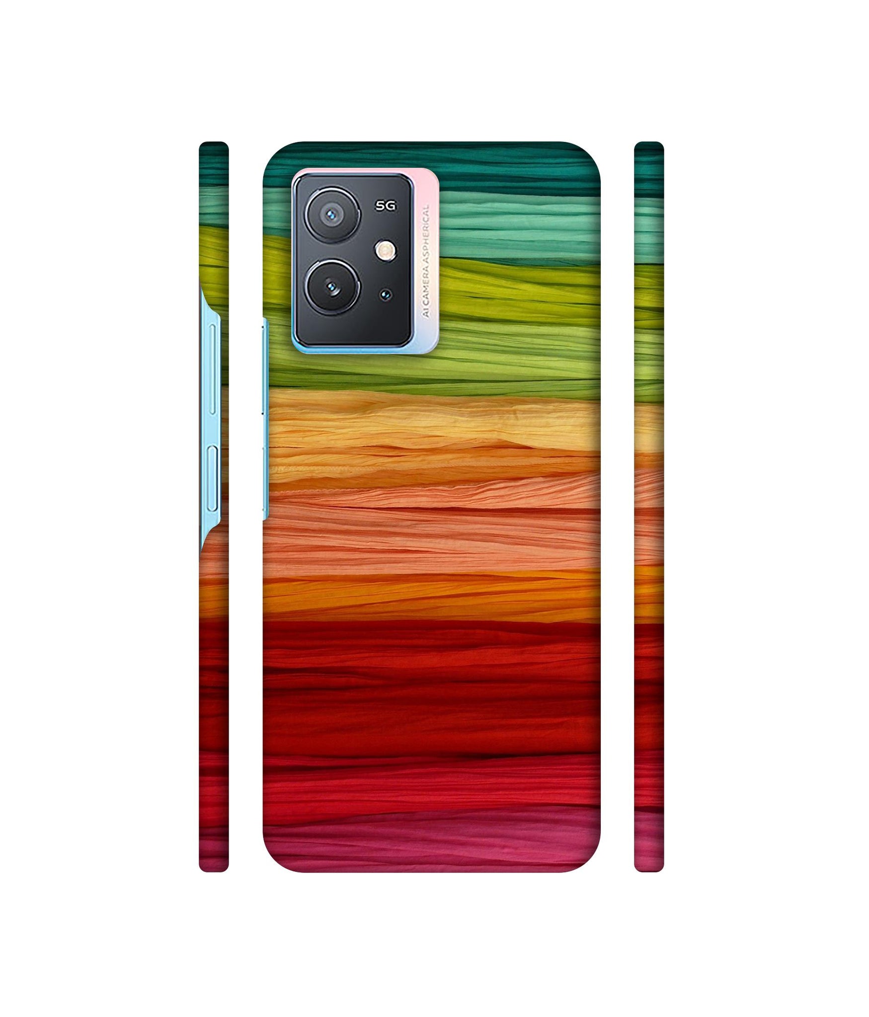 Colorful Thread Designer Hard Back Cover for Vivo iQOO Z6 5G