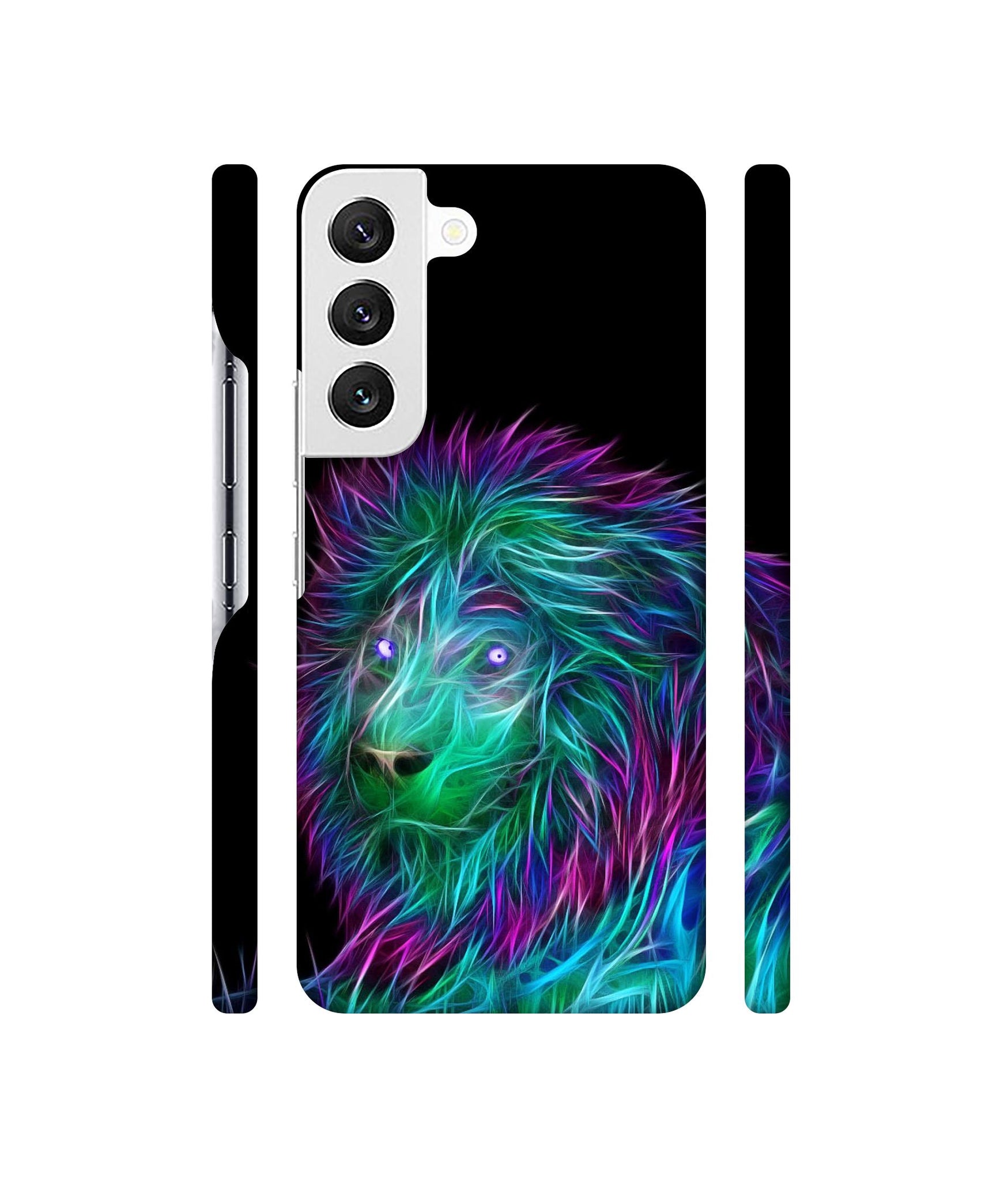 3D Lion Designer Hard Back Cover for Samsung Galaxy S22 5G