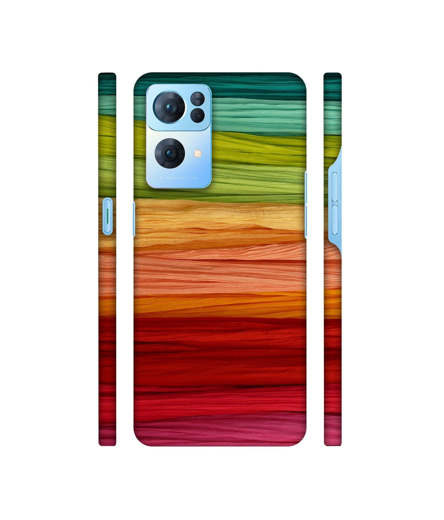 Colorful Thread Designer Hard Back Cover for Oppo Reno7 Pro 5G