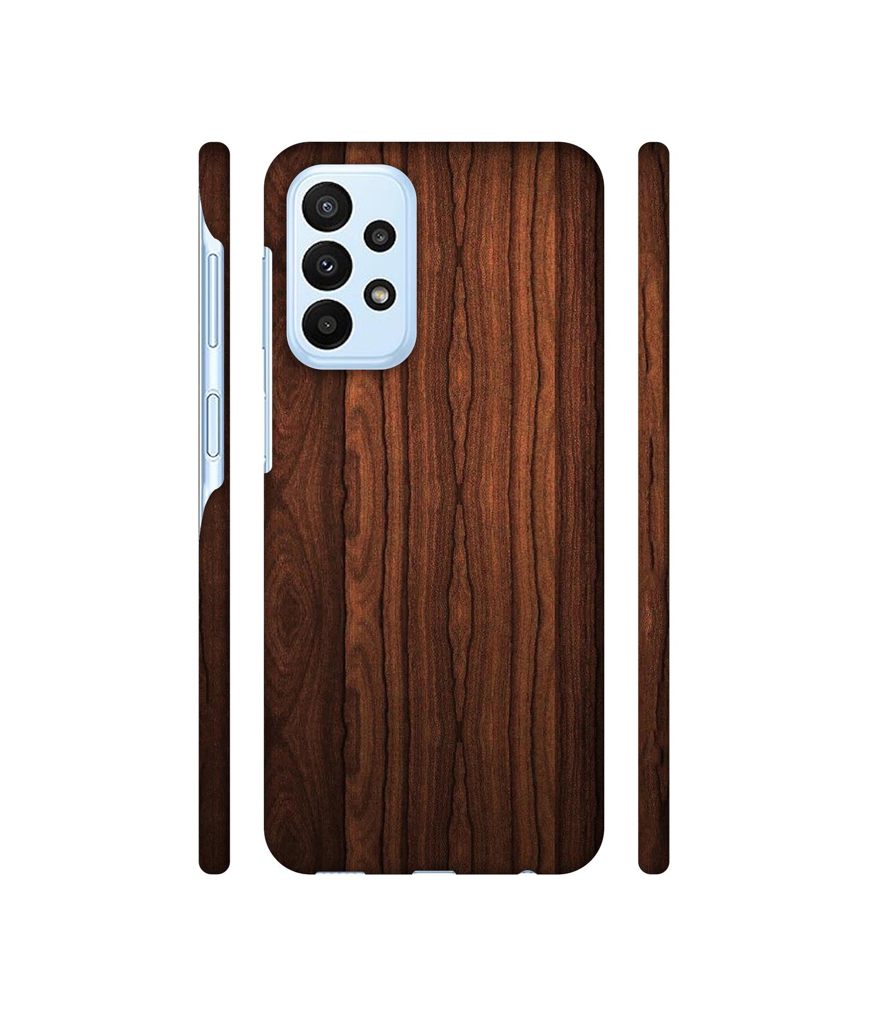 Brown Wooden Texture Designer Hard Back Cover for Samsung Galaxy A23 4G