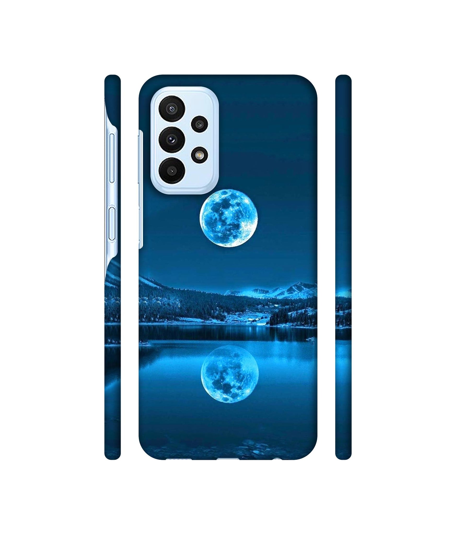 Awesome Moon Designer Hard Back Cover for Samsung Galaxy A23 4G