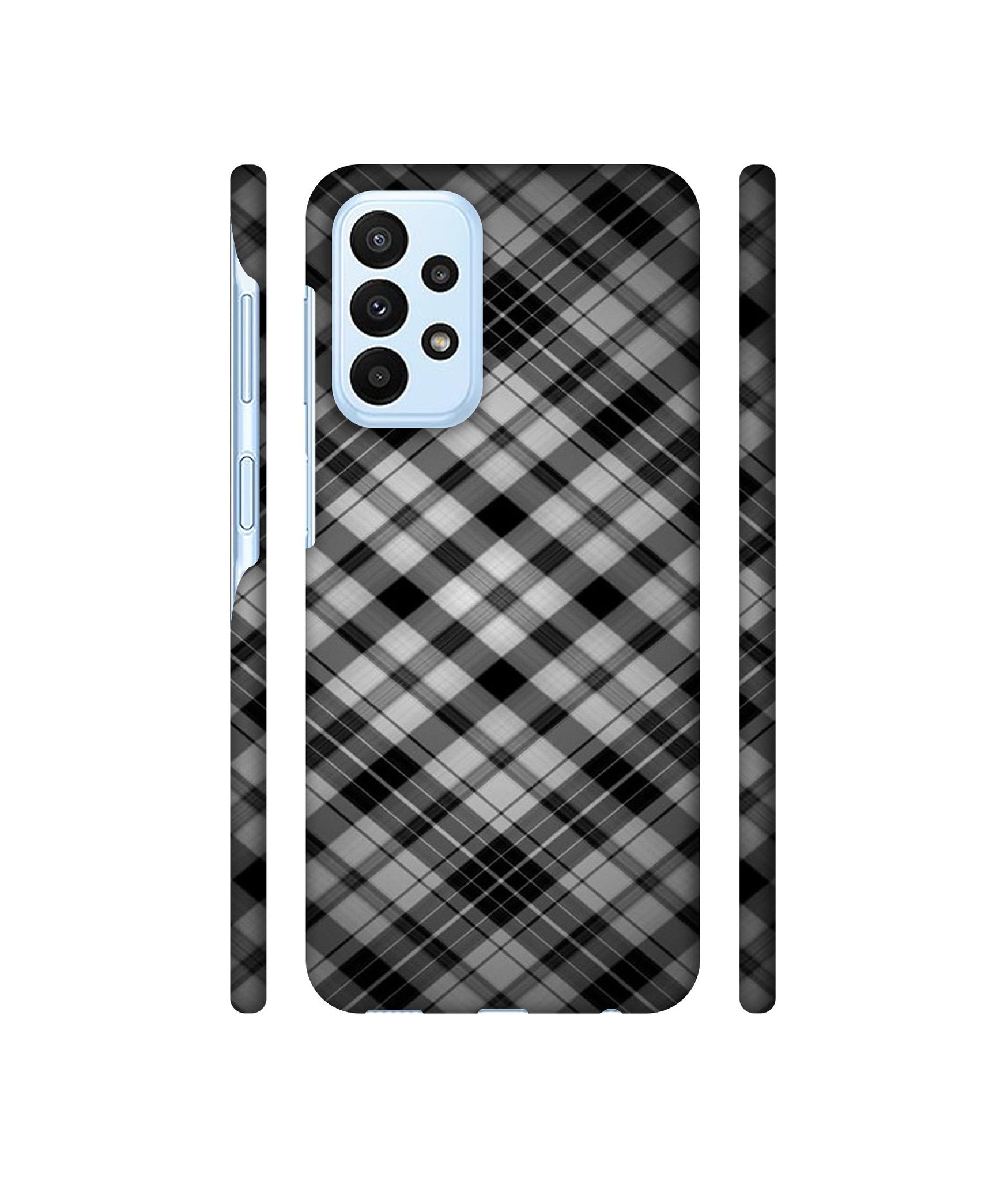 Black Stripes Pattern Designer Hard Back Cover for Samsung Galaxy A23 4G