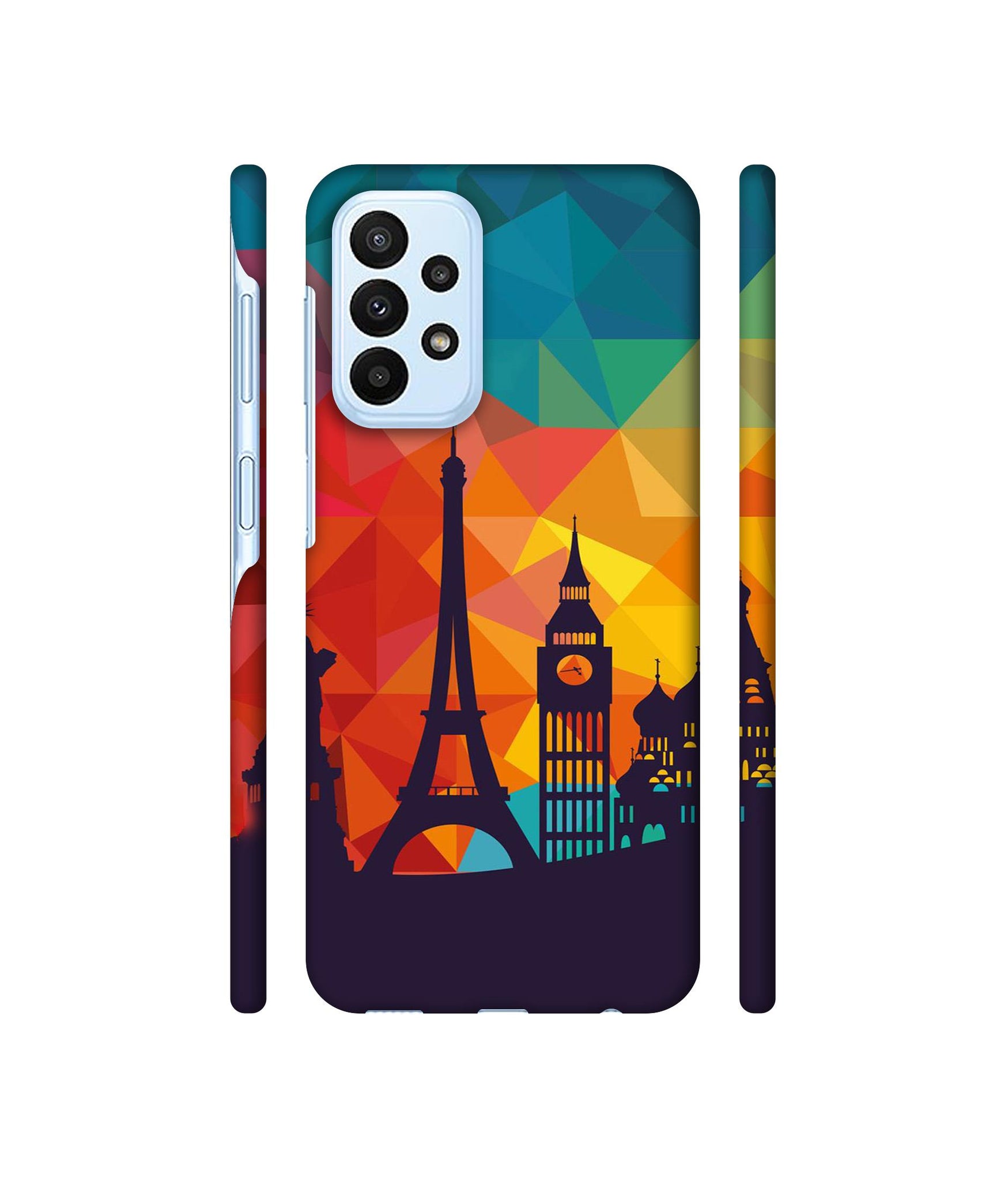 Colored Paris Designer Hard Back Cover for Samsung Galaxy A23 4G