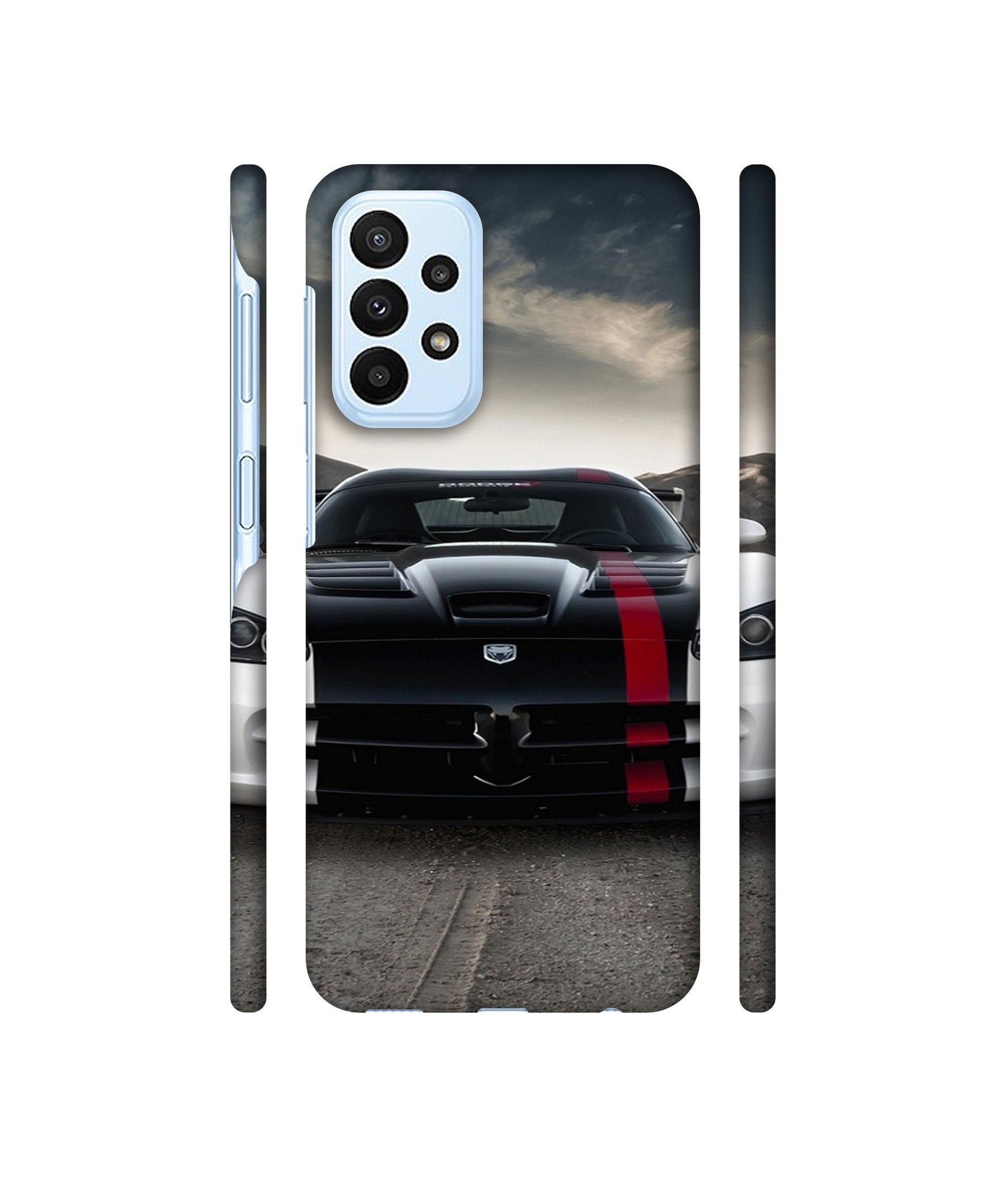 Sports Car Pattern Designer Hard Back Cover for Samsung Galaxy A23 4G