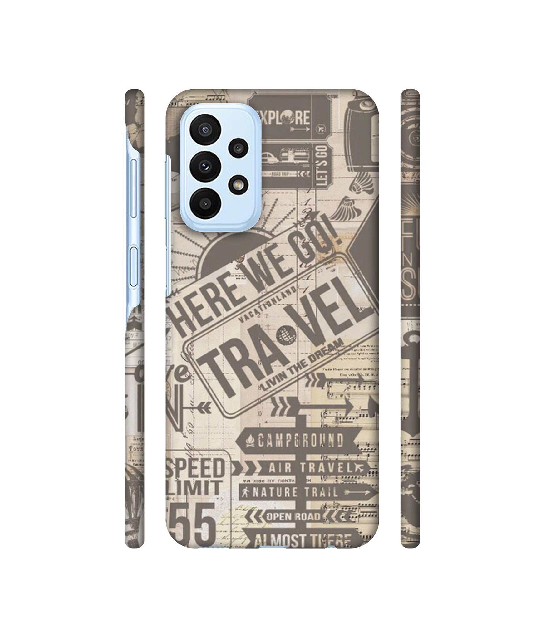 Travel Designer Hard Back Cover for Samsung Galaxy A23 4G
